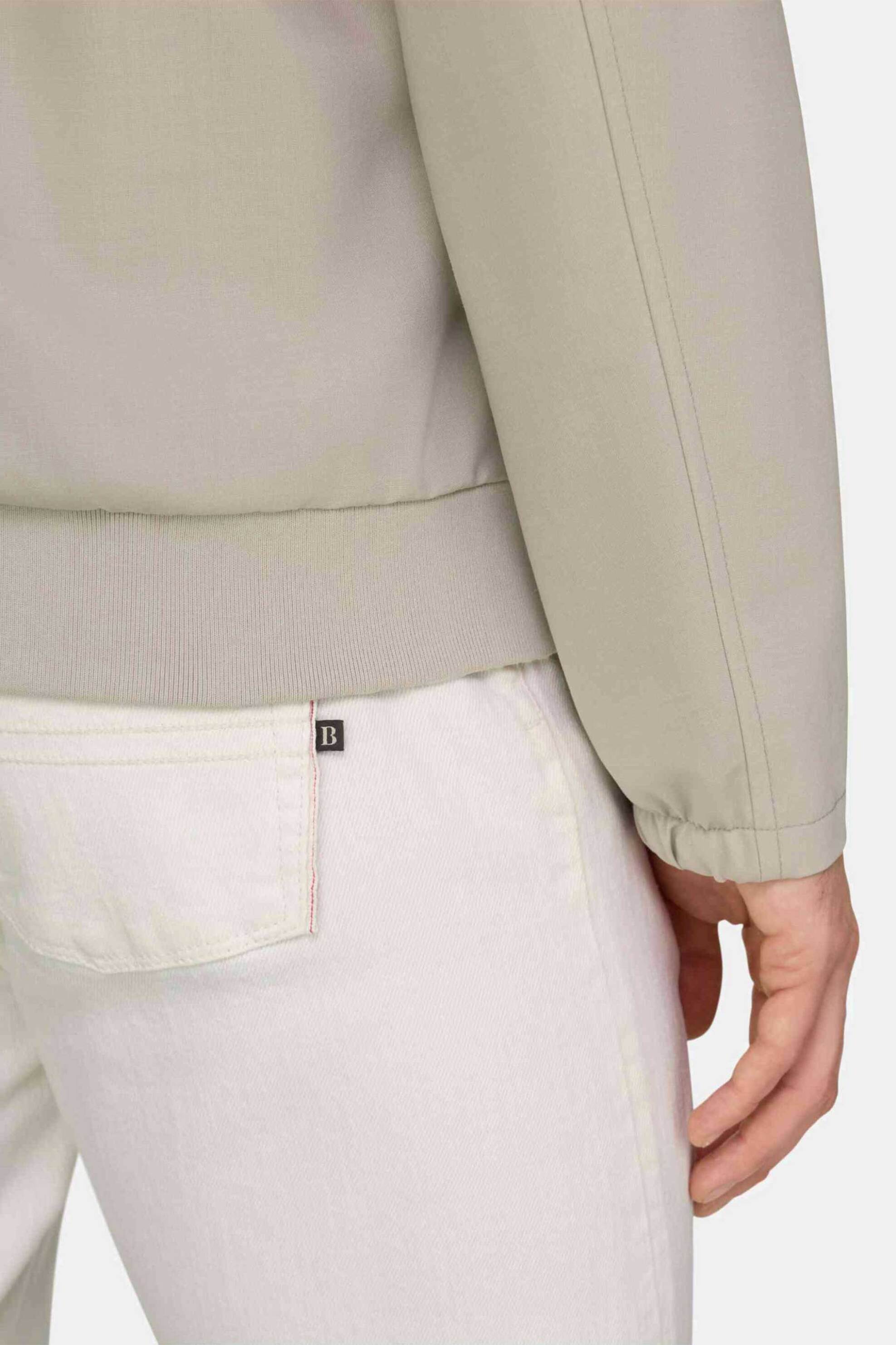 Boggi Milano Ανδρικό Bomber Jacket Μονόχρωμο Regular Fit - Bo26P022001 Μπεζ