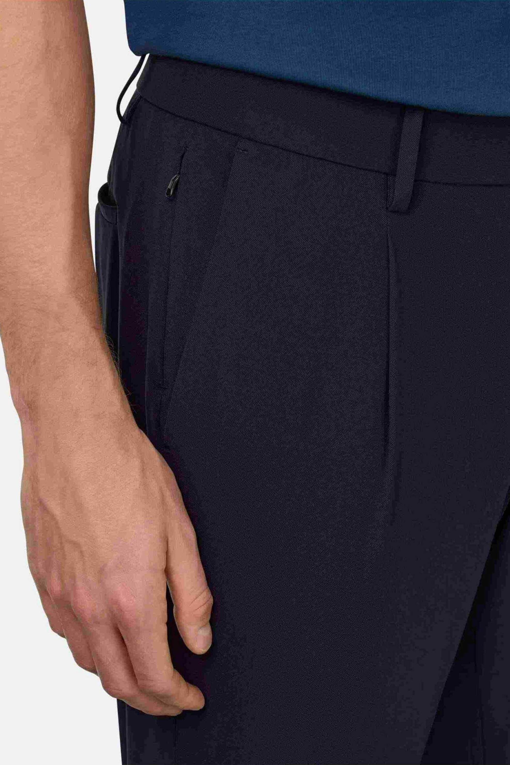 Boggi Milano Ανδρικό Παντελόνι Regular Fit - Bo26P031201 Μπλε Navy
