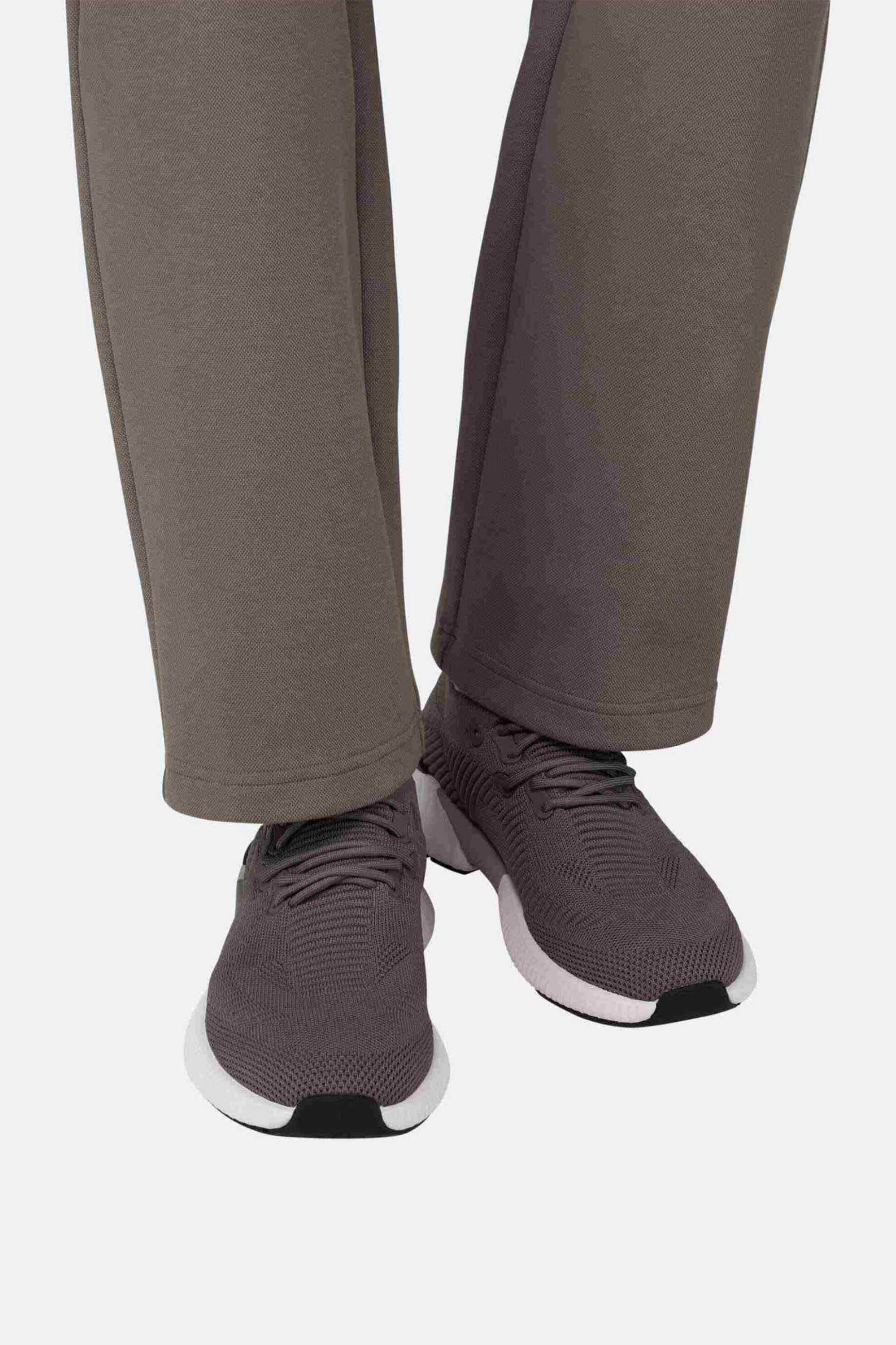Boggi Milano Ανδρικά Sneakers με Λεπτομέρειες από Καουτσούκ Και Λογότυπο - Bo26P034101 Γκρι