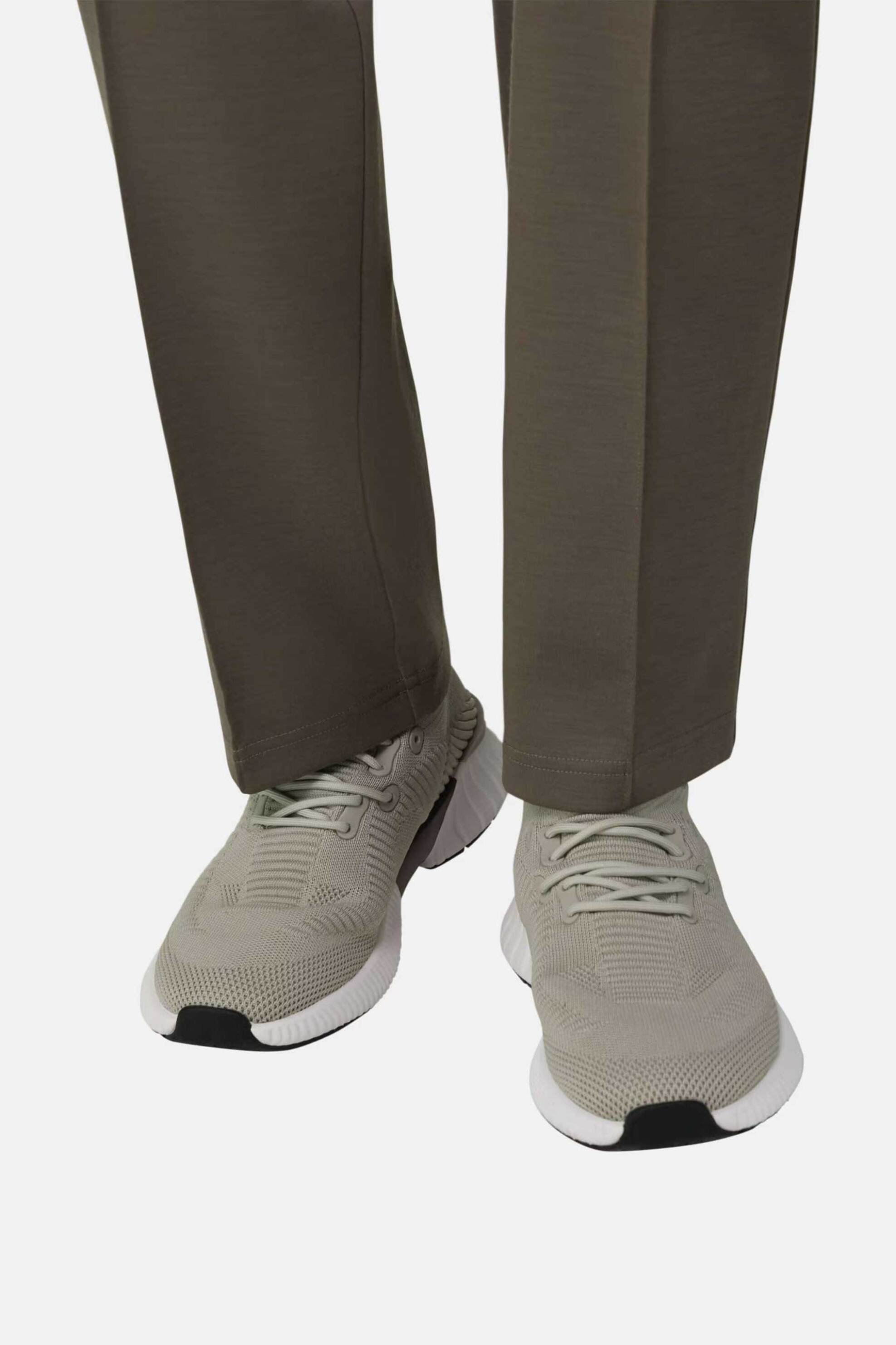Boggi Milano Ανδρικά Sneakers με Λεπτομέρειες από Καουτσούκ Και Λογότυπο - Bo26P034103 Μπεζ