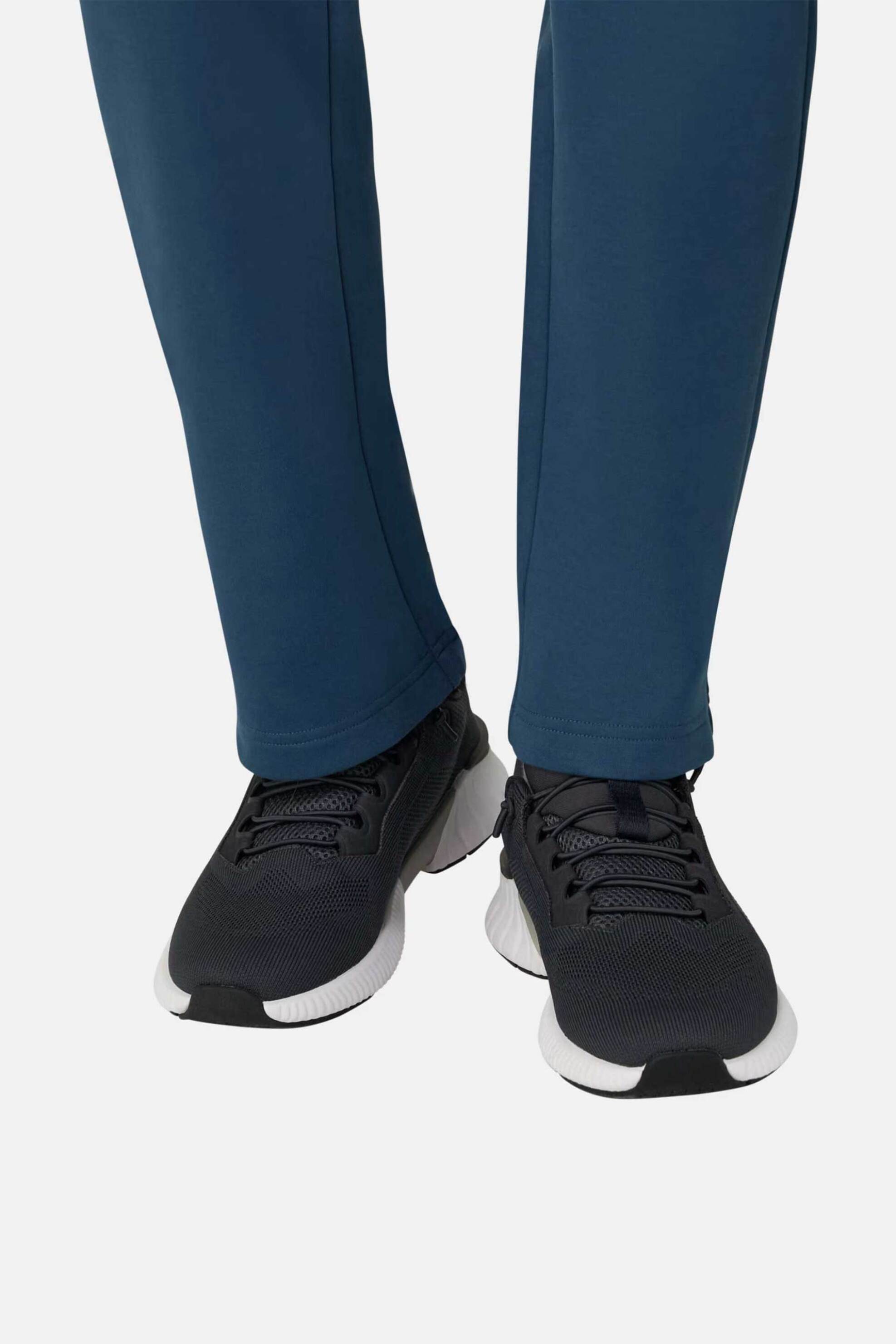 Boggi Milano Ανδρικά Sneakers με Λεπτομέρειες από Καουτσούκ Και Λογότυπο - Bo26P034903 Μπλε Navy