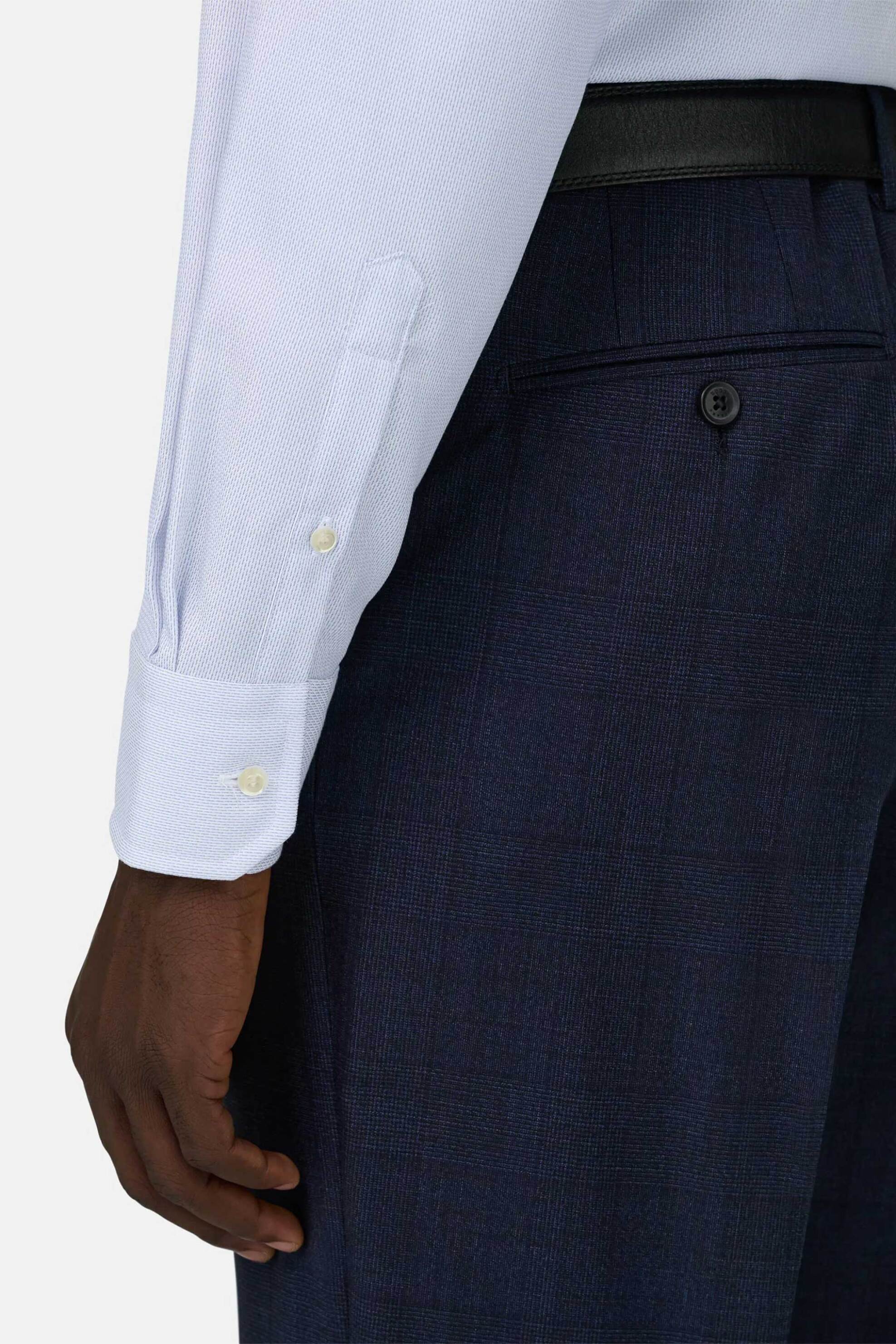Boggi Milano Ανδρικό Πουκάμισο Μονόχρωμο Slim Fit - Bo26P058001 Γαλάζιο