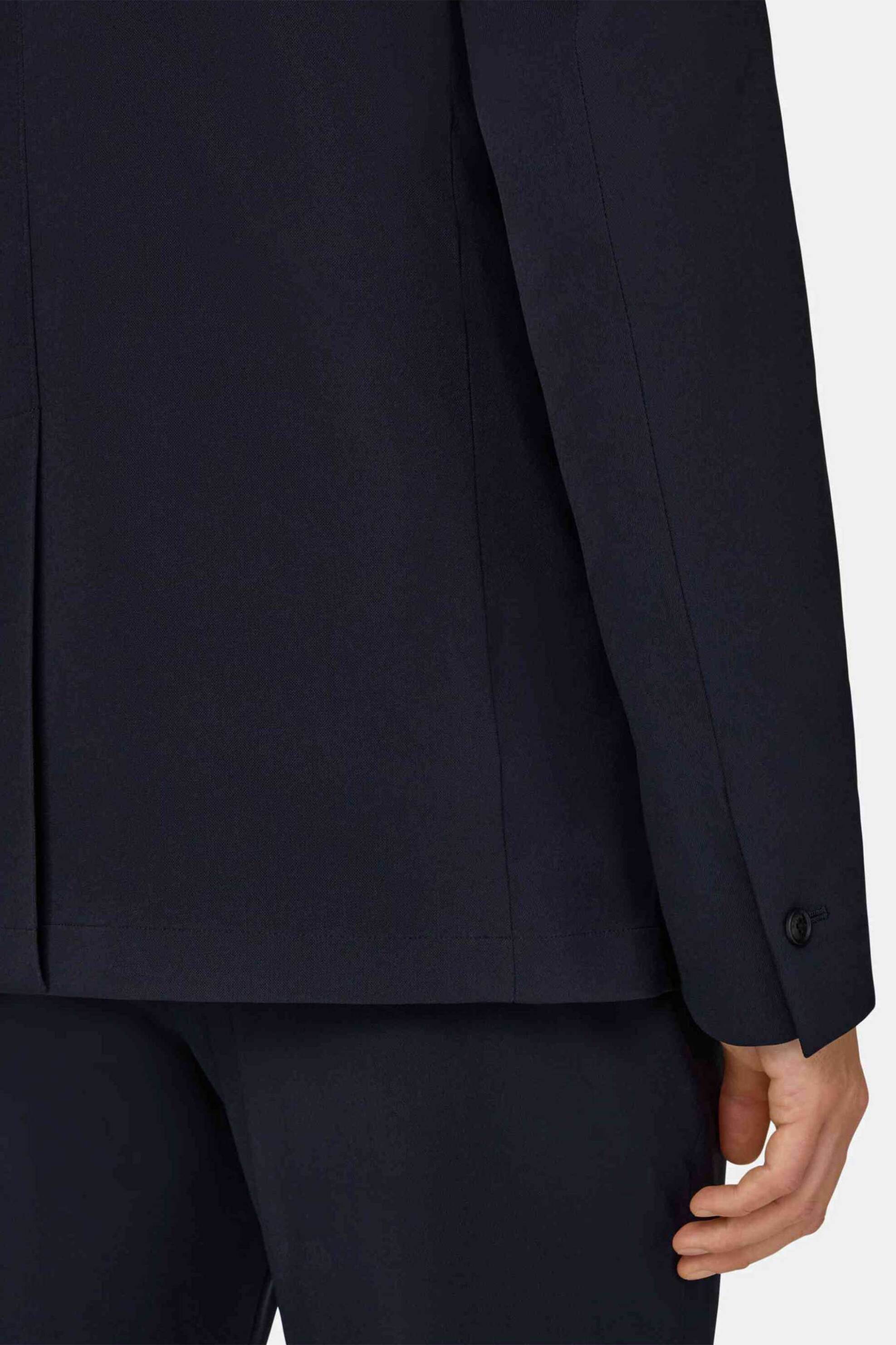 Boggi Milano Ανδρικό Σακάκι με Nehru Γιακά Regular Fit - Bo26P060501 Μπλε Navy