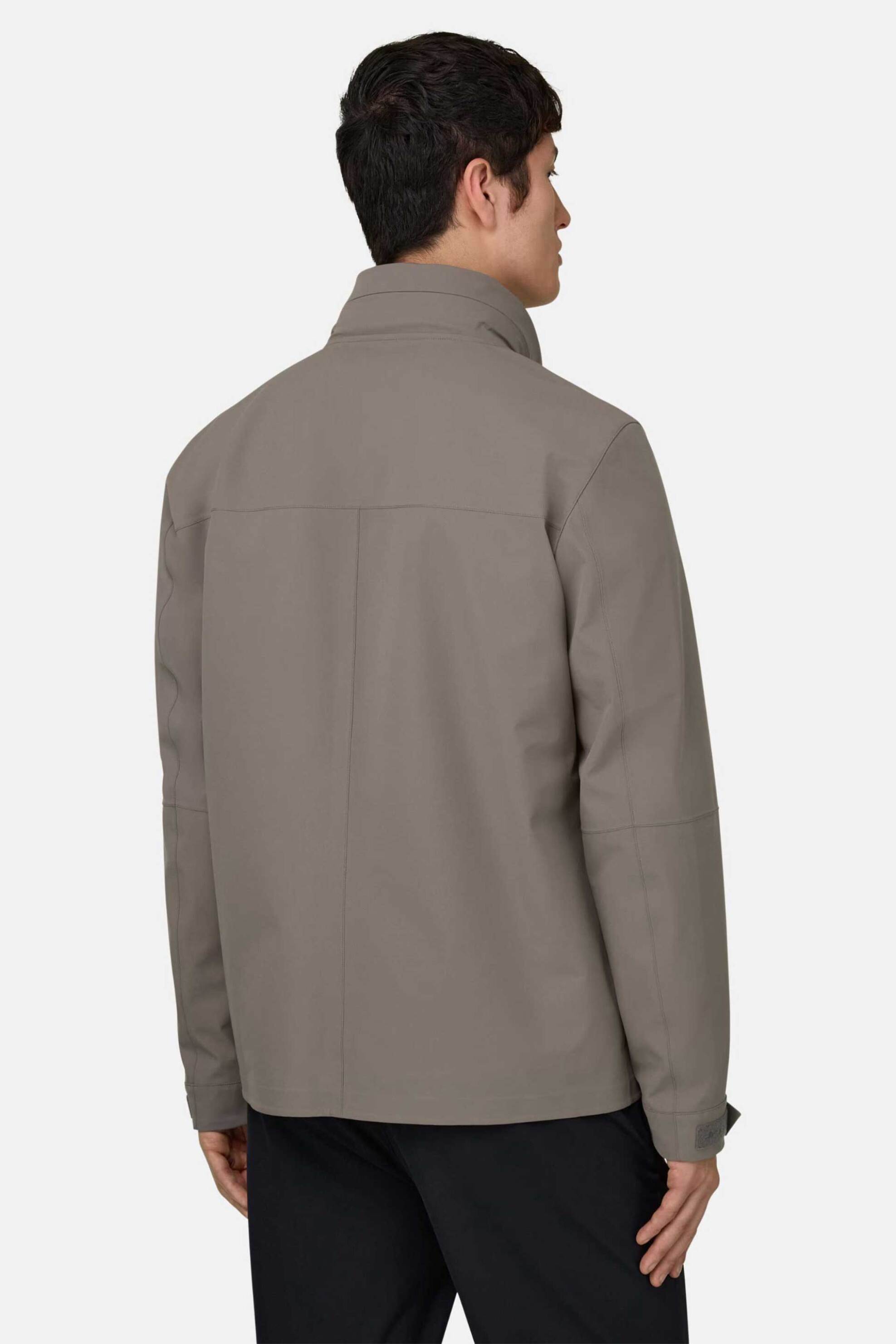 Boggi Milano Ανδρικό Μπουφάν Μονόχρωμο με Flap Τσέπες Regular Fit - Bo26P068501 Γκρι
