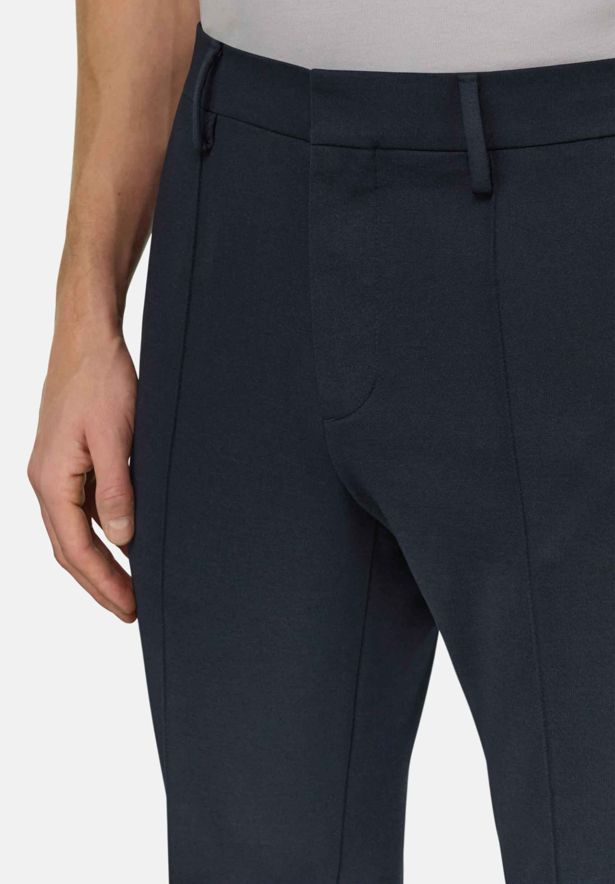 Boggi Milano Ανδρικό Παντελόνι Regular Fit - Bo26P083001 Μπλε Navy