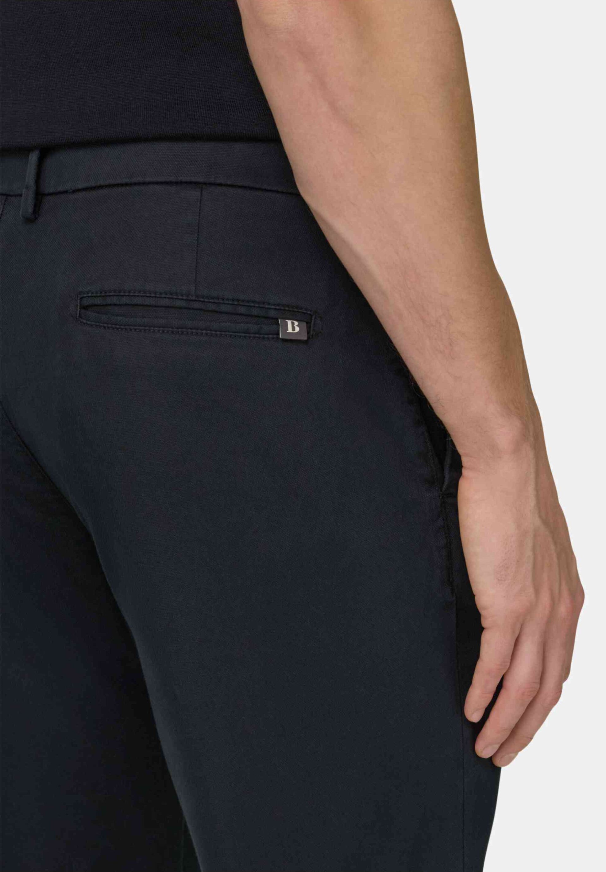 Boggi Milano Ανδρικό Παντελόνι Regular Fit - Bo26P076205 Μαύρο