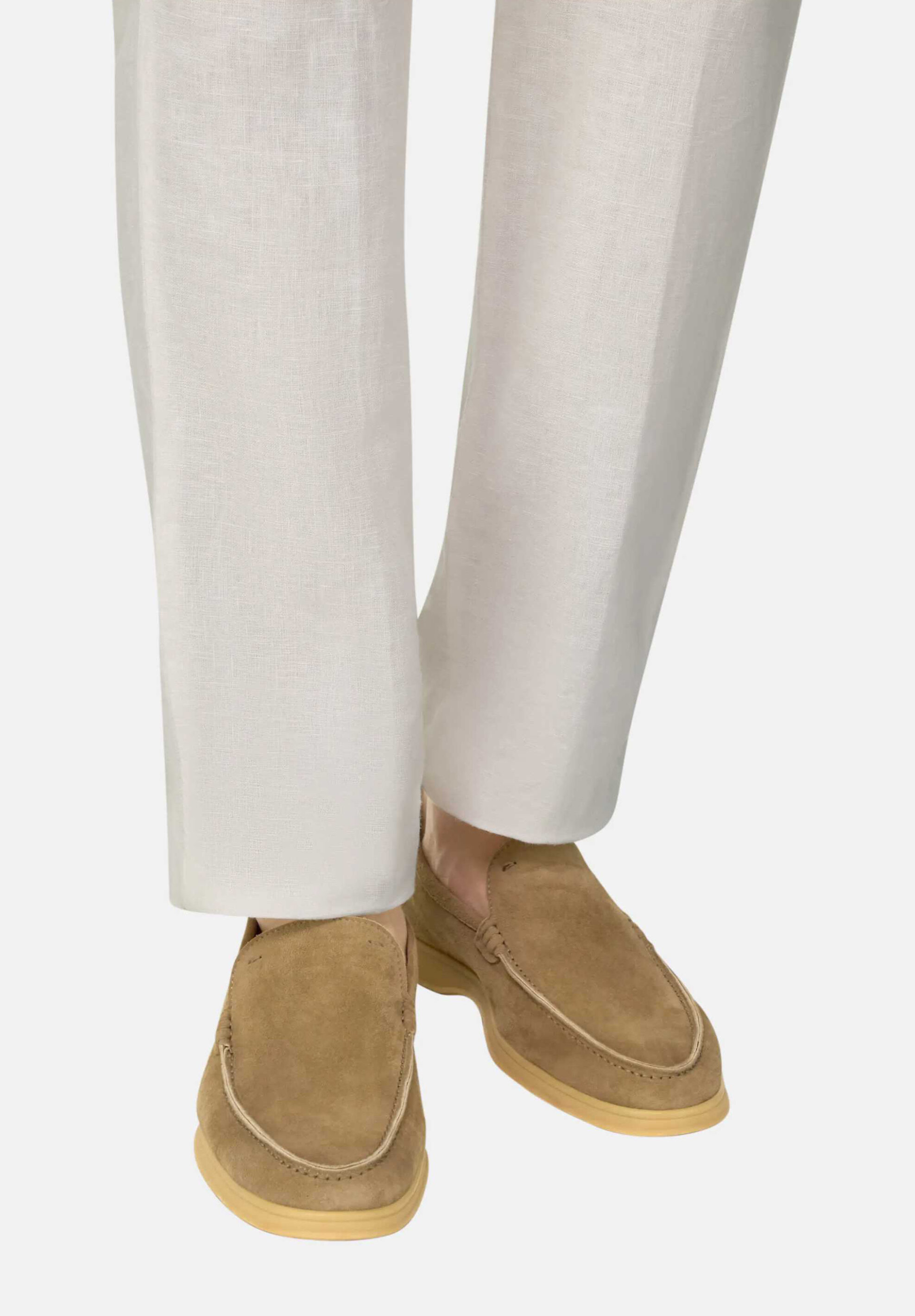 Boggi Milano Ανδρικά Suede Μοκασίνια Μονόχρωμα Aria - Bo26P009904 Μπεζ