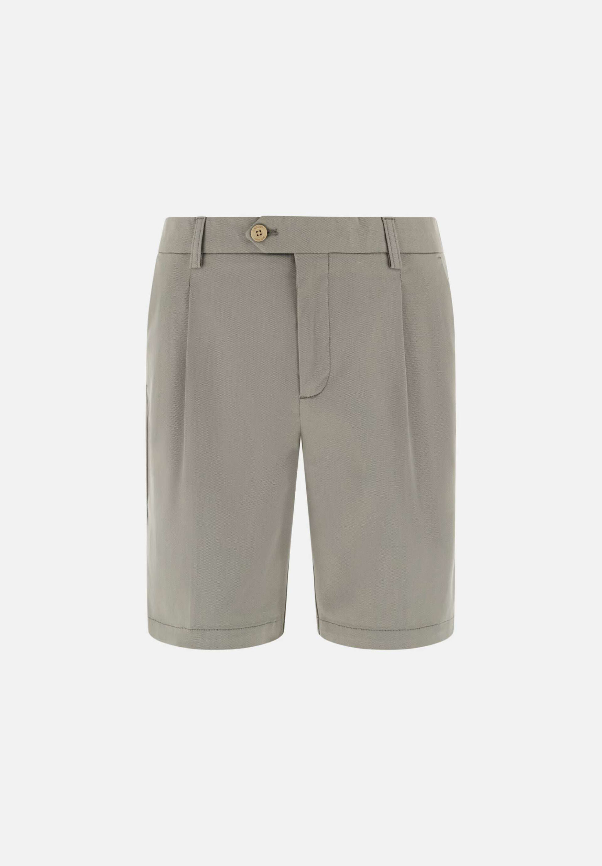 Boggi Milano Ανδρική Βερμούδα Chino Regular Fit - Bo26P077104 Λαδί