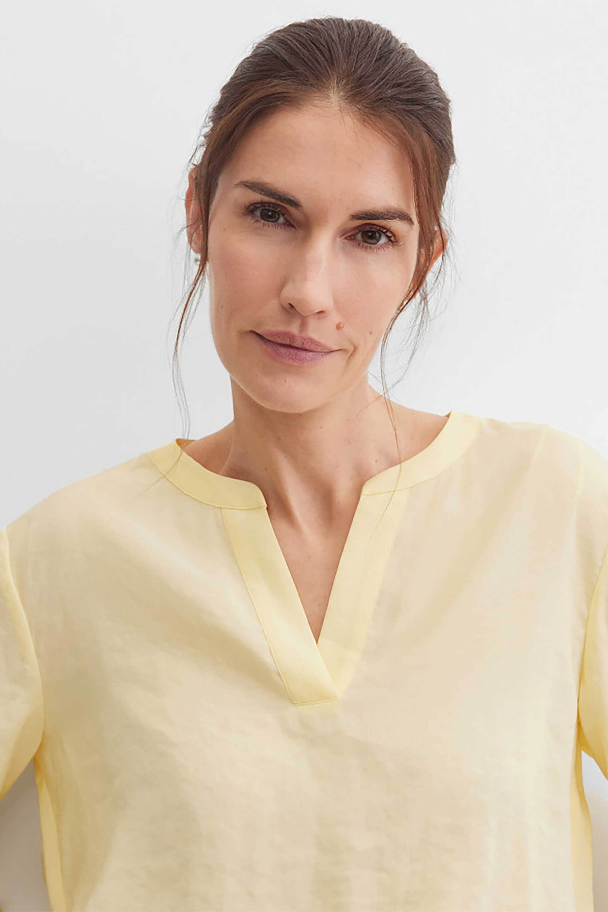 GERRY WEBER Gerry Weber γυναικεία μπλούζα textured με V - N61013209042 Κίτρινο Ανοιχτό - 2