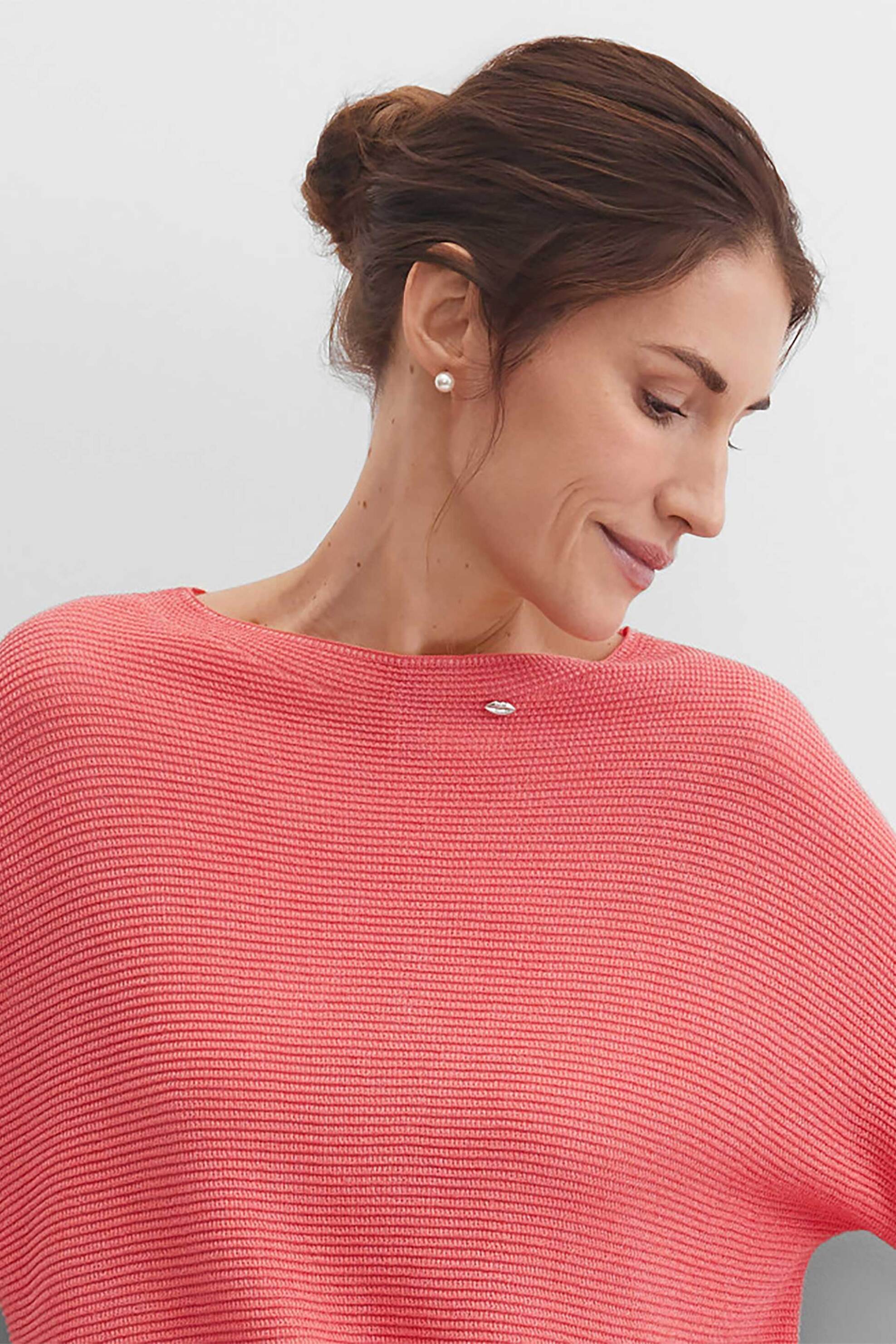GERRY WEBER Gerry Weber γυναικεία πλεκτή μπλούζα textured - N61025181040 Κοραλί - 2