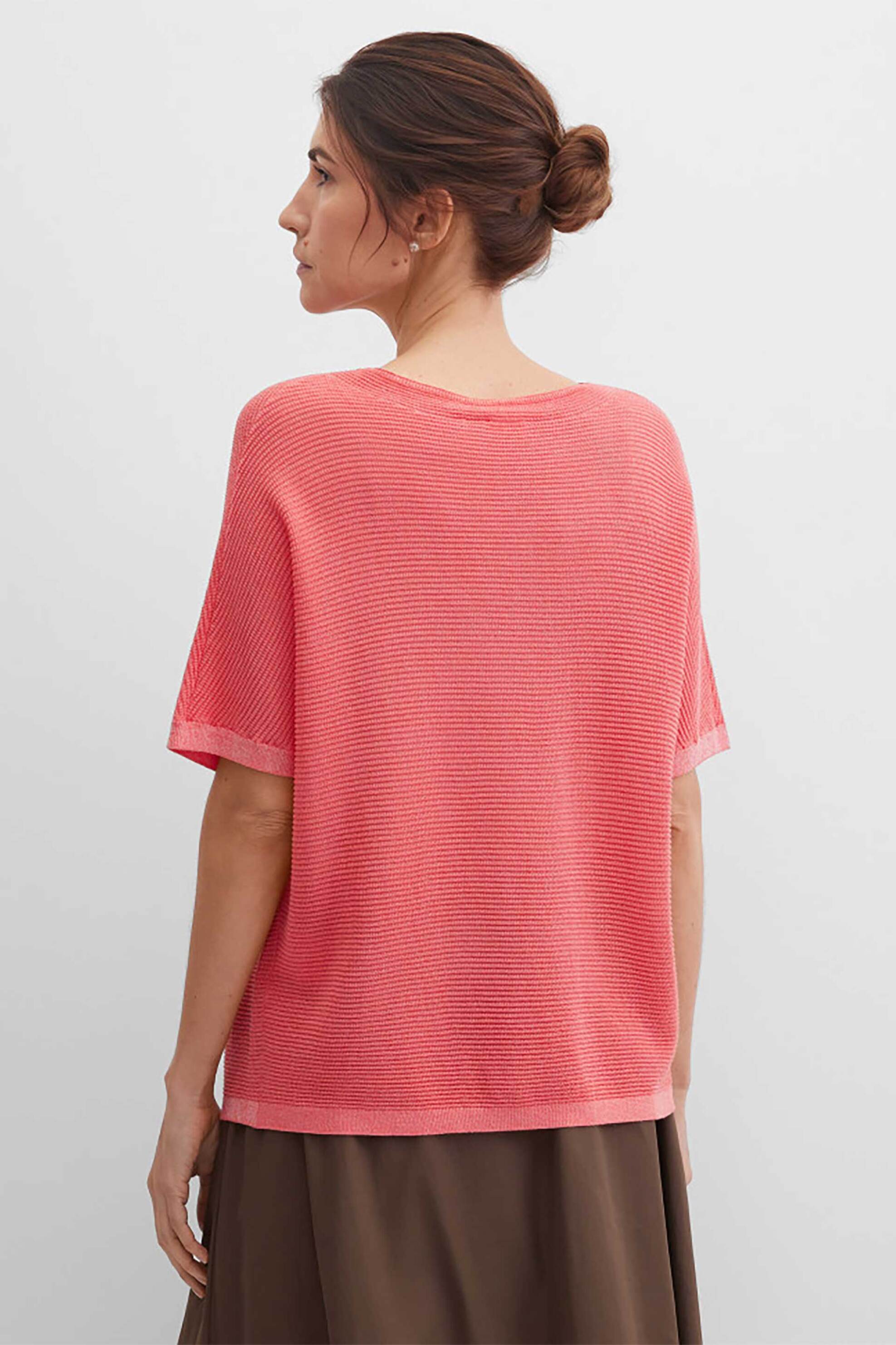 GERRY WEBER Gerry Weber γυναικεία πλεκτή μπλούζα textured - N61025181040 Κοραλί - 4