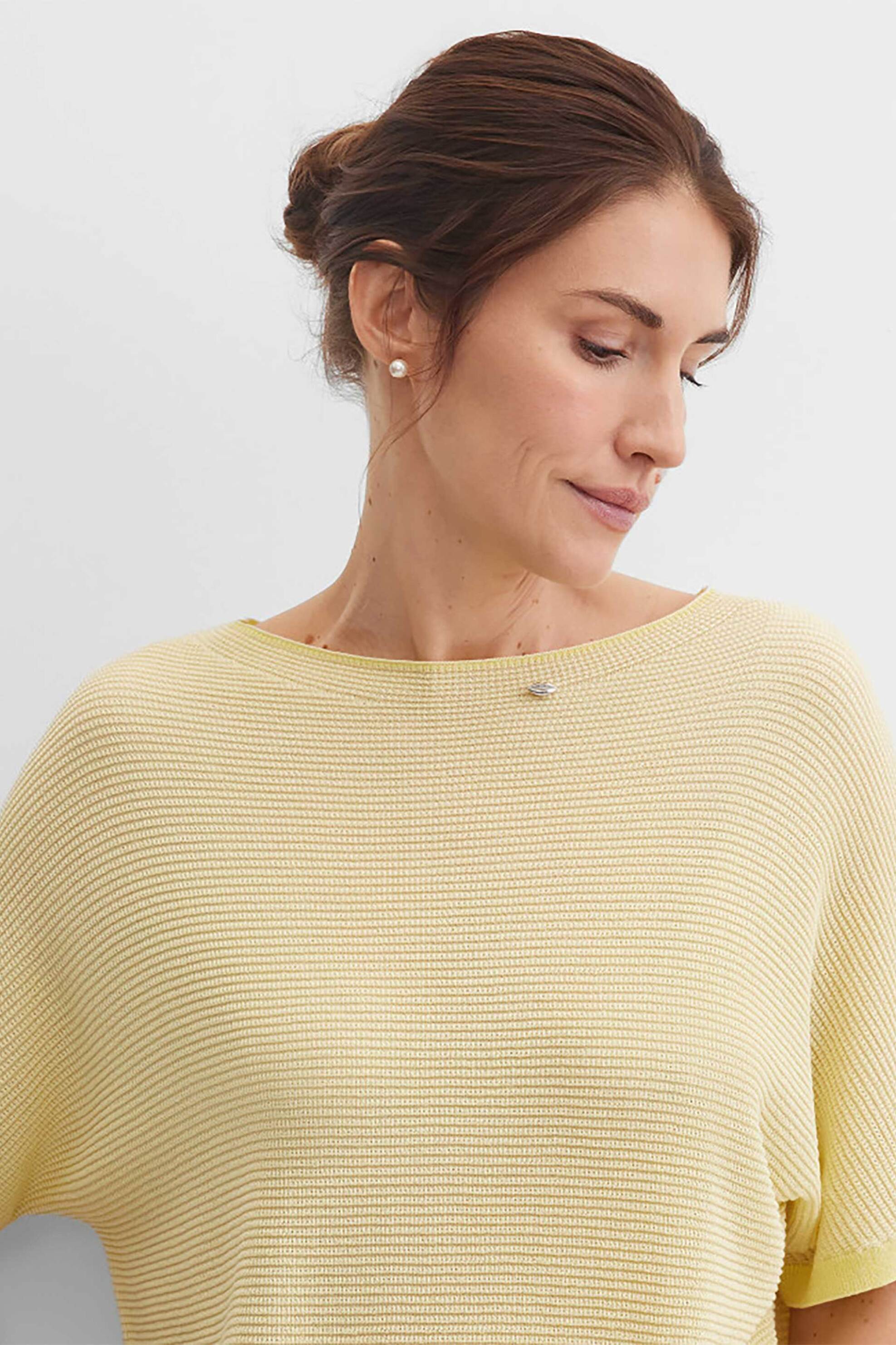 GERRY WEBER Gerry Weber γυναικεία πλεκτή μπλούζα textured - N61025209042 Κίτρινο Ανοιχτό - 2