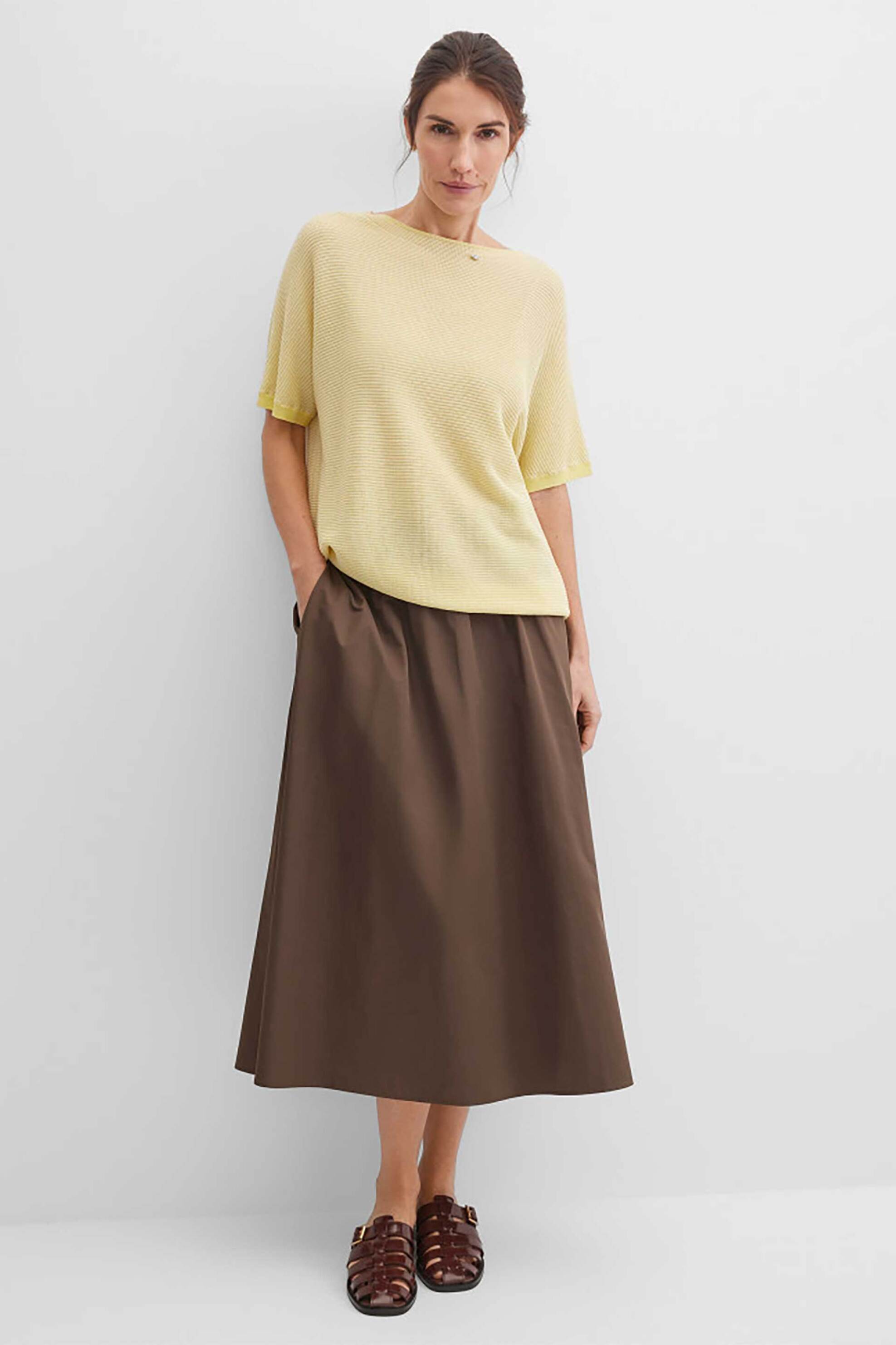 GERRY WEBER Gerry Weber γυναικεία πλεκτή μπλούζα textured - N61025209042 Κίτρινο Ανοιχτό - 3