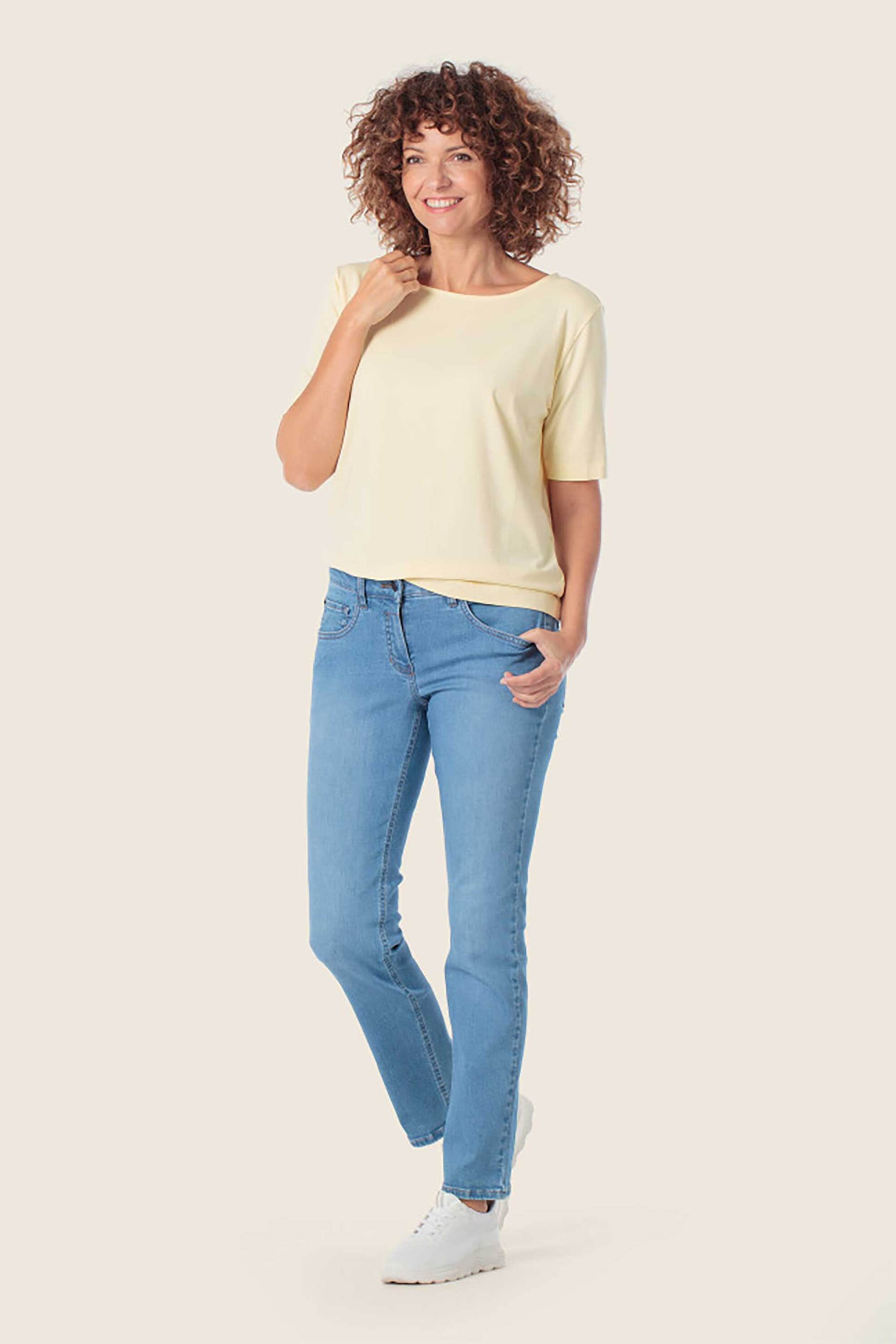 GERRY WEBER Gerry Weber γυναικείο T-shirt μονόχρωμο - N61255209040 Κίτρινο Ανοιχτό - 2