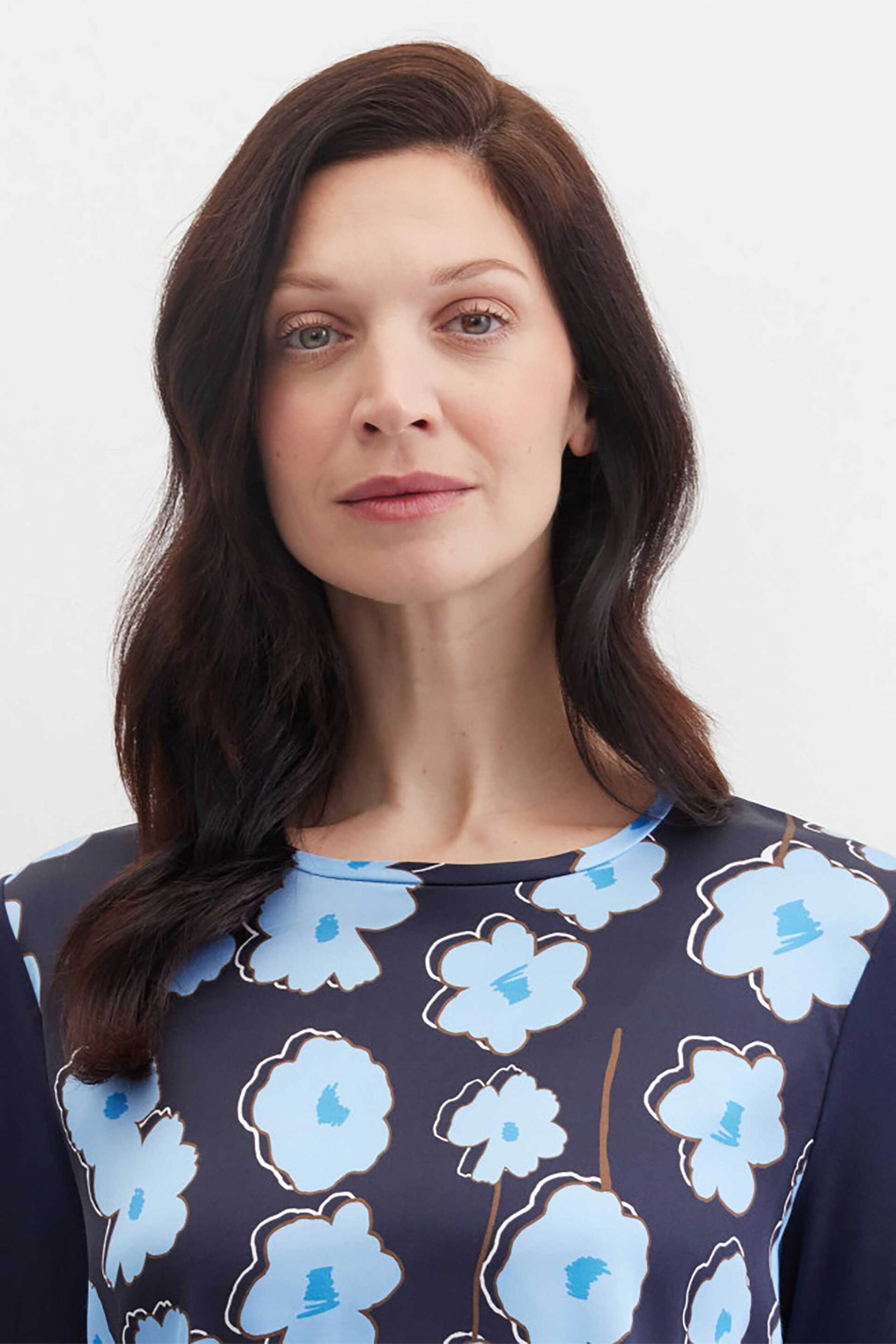 GERRY WEBER Gerry Weber γυναικείο T-shirt με floral print - N61703245040 Μπλε Σκούρο - 2