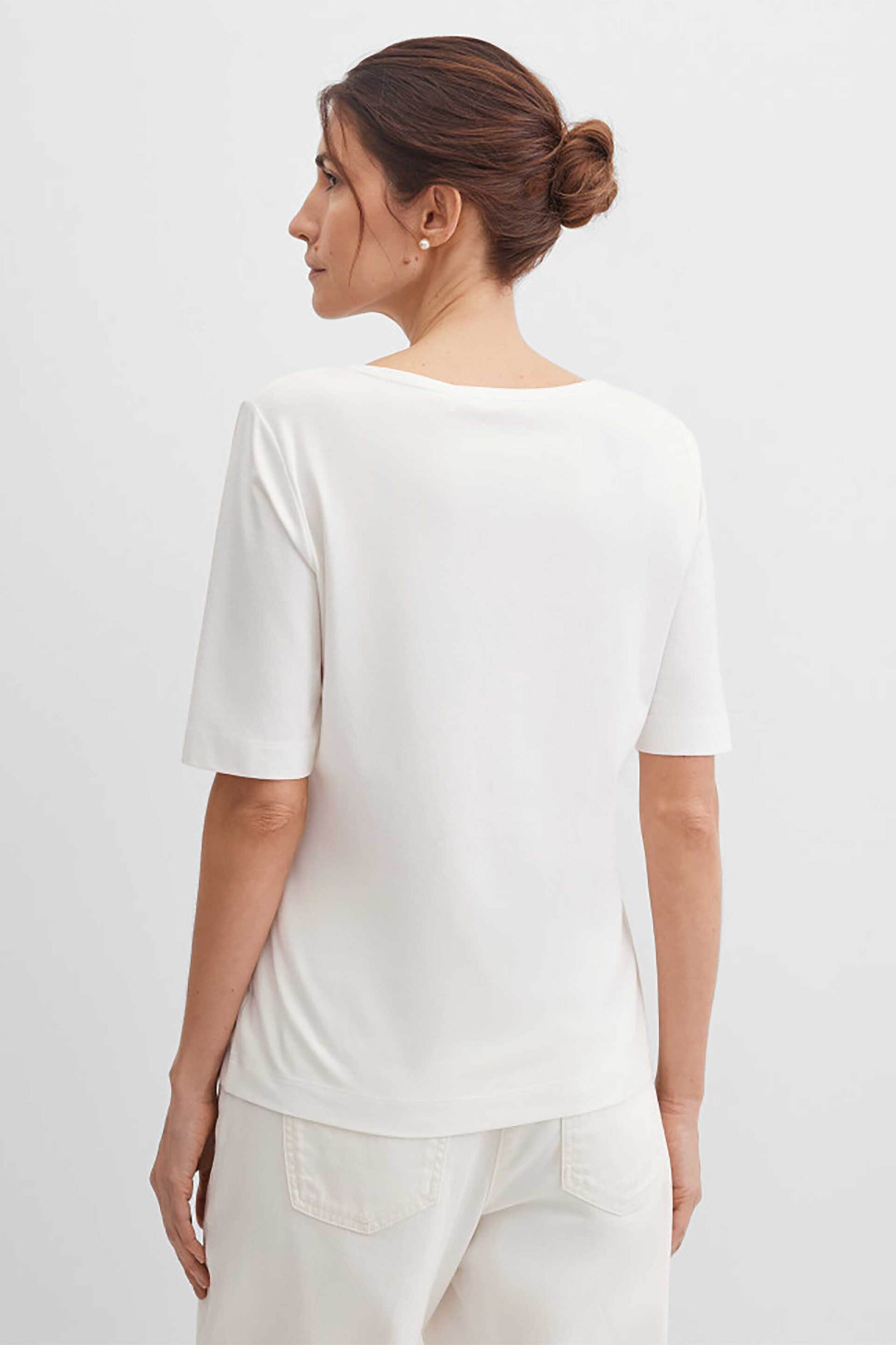 GERRY WEBER Gerry Weber γυναικείο T-shirt με floral print - N61718331040 Λευκό - 4