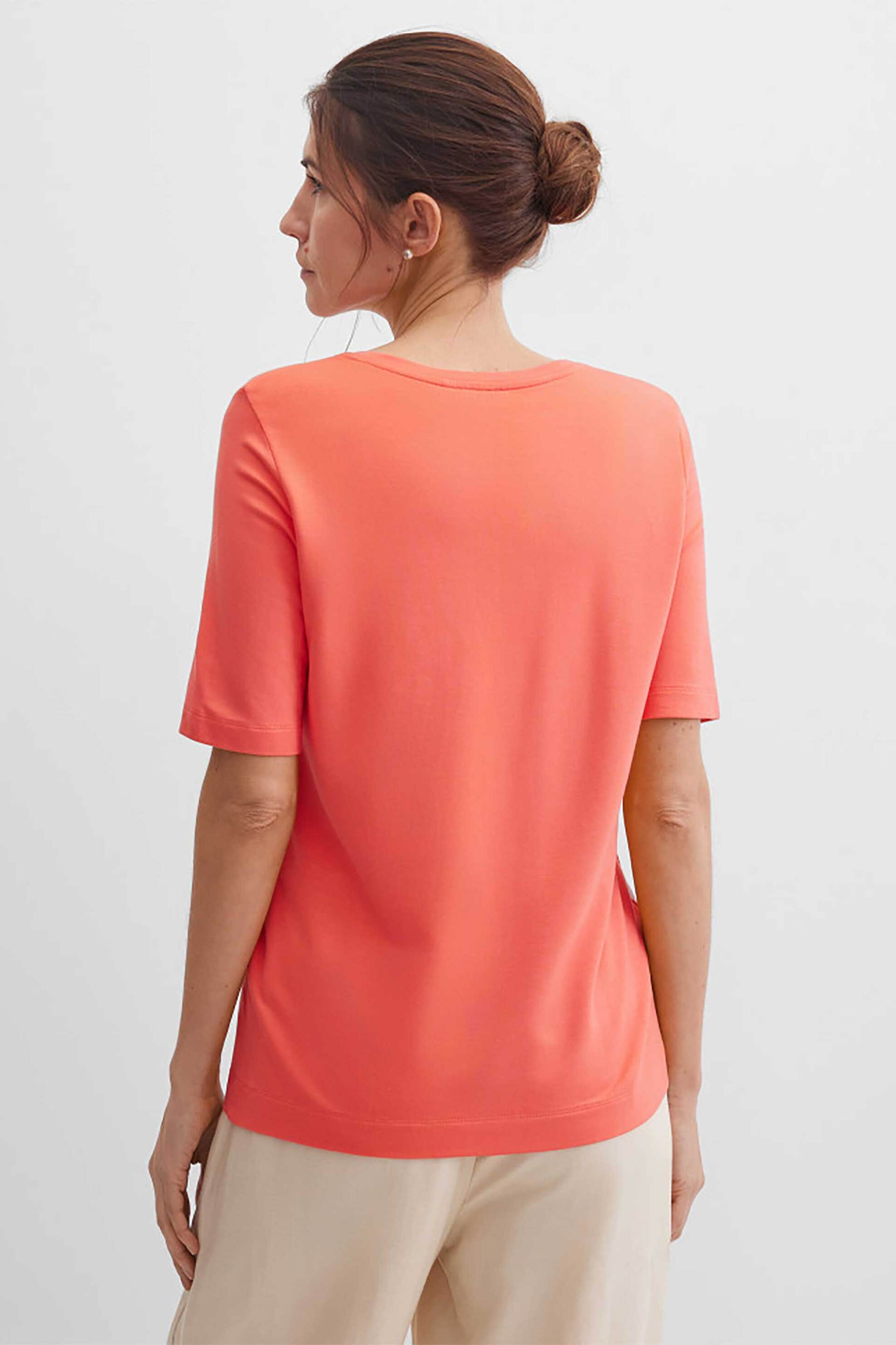 GERRY WEBER Gerry Weber γυναικείο T-shirt με στρας Straight Cut - N61731181040 Κοραλί - 4