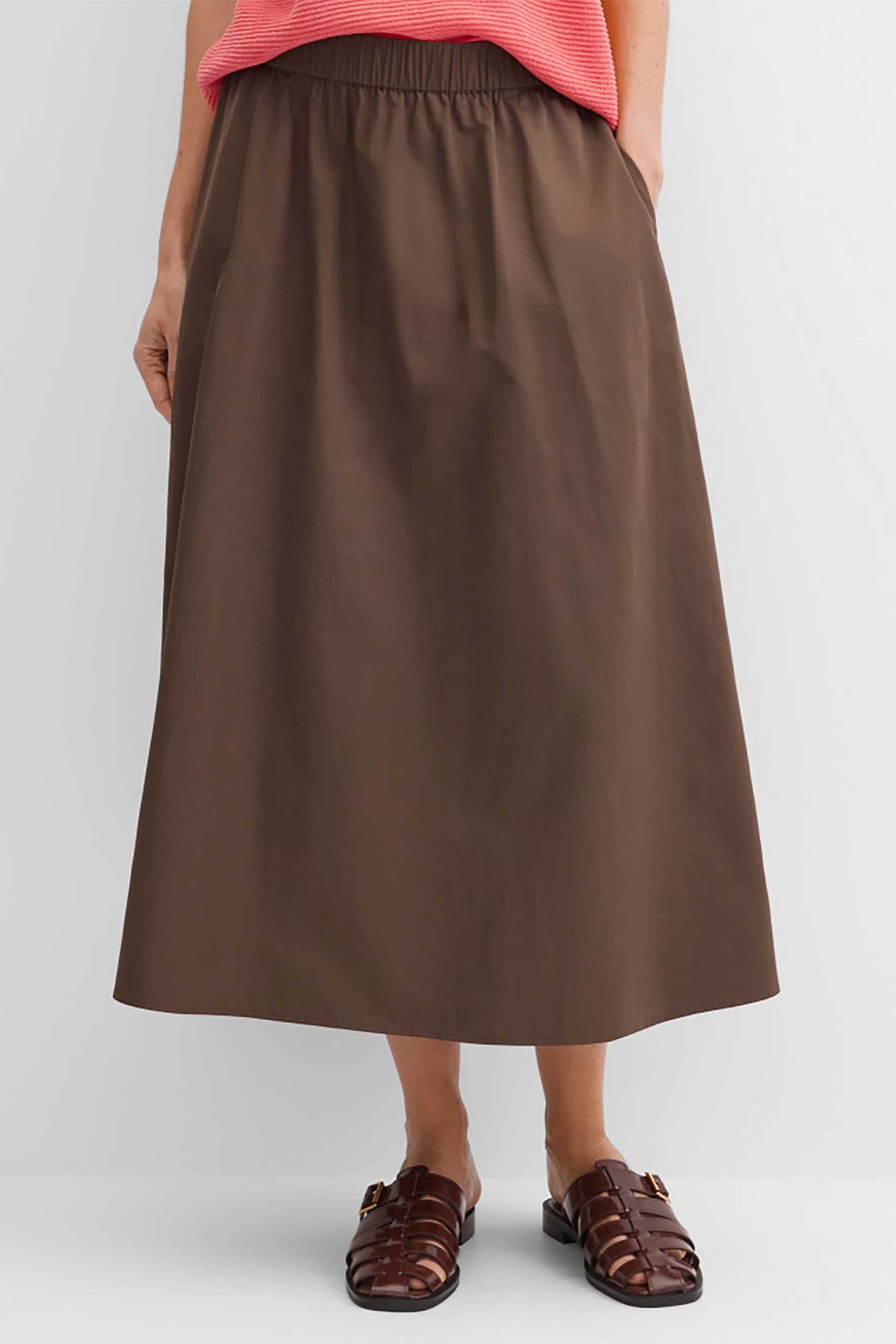 Gerry Weber γυναικεία φούστα midi - N65685357042 Καφέ