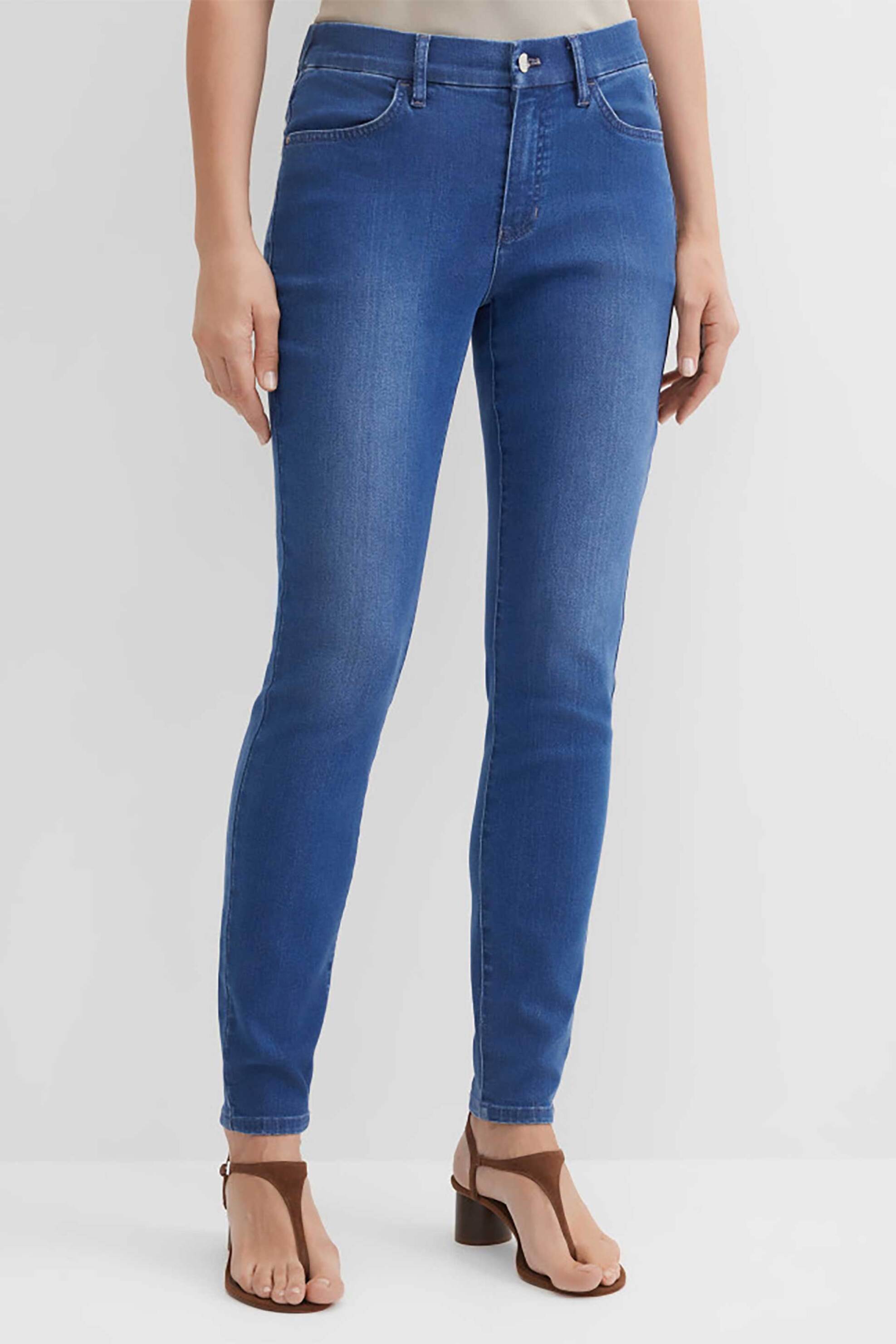 GERRY WEBER Gerry Weber γυναικείο τζιν παντελόνι Tapered Fit - N67038397038 Denim Blue - 2