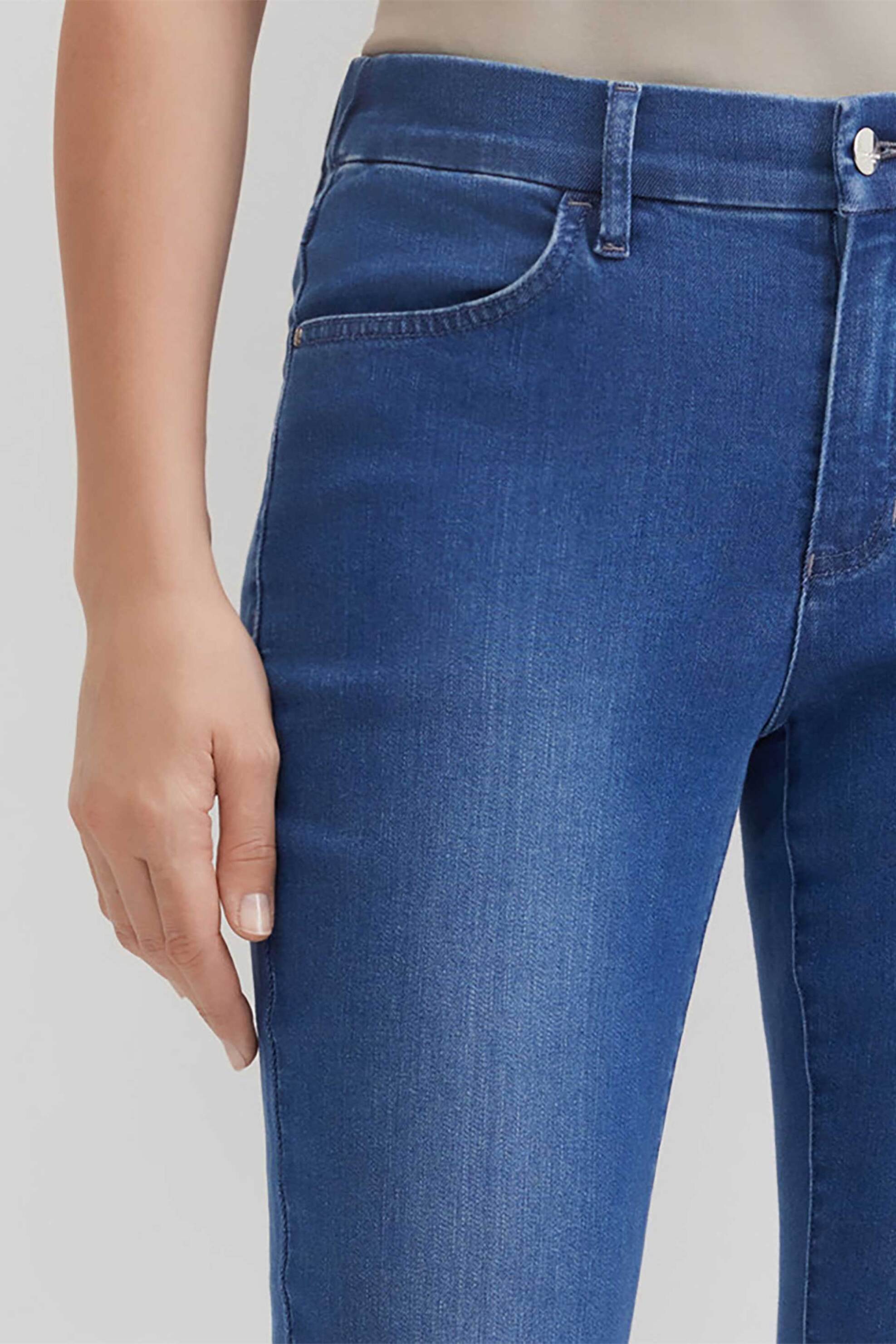 GERRY WEBER Gerry Weber γυναικείο τζιν παντελόνι Tapered Fit - N67038397038 Denim Blue - 4