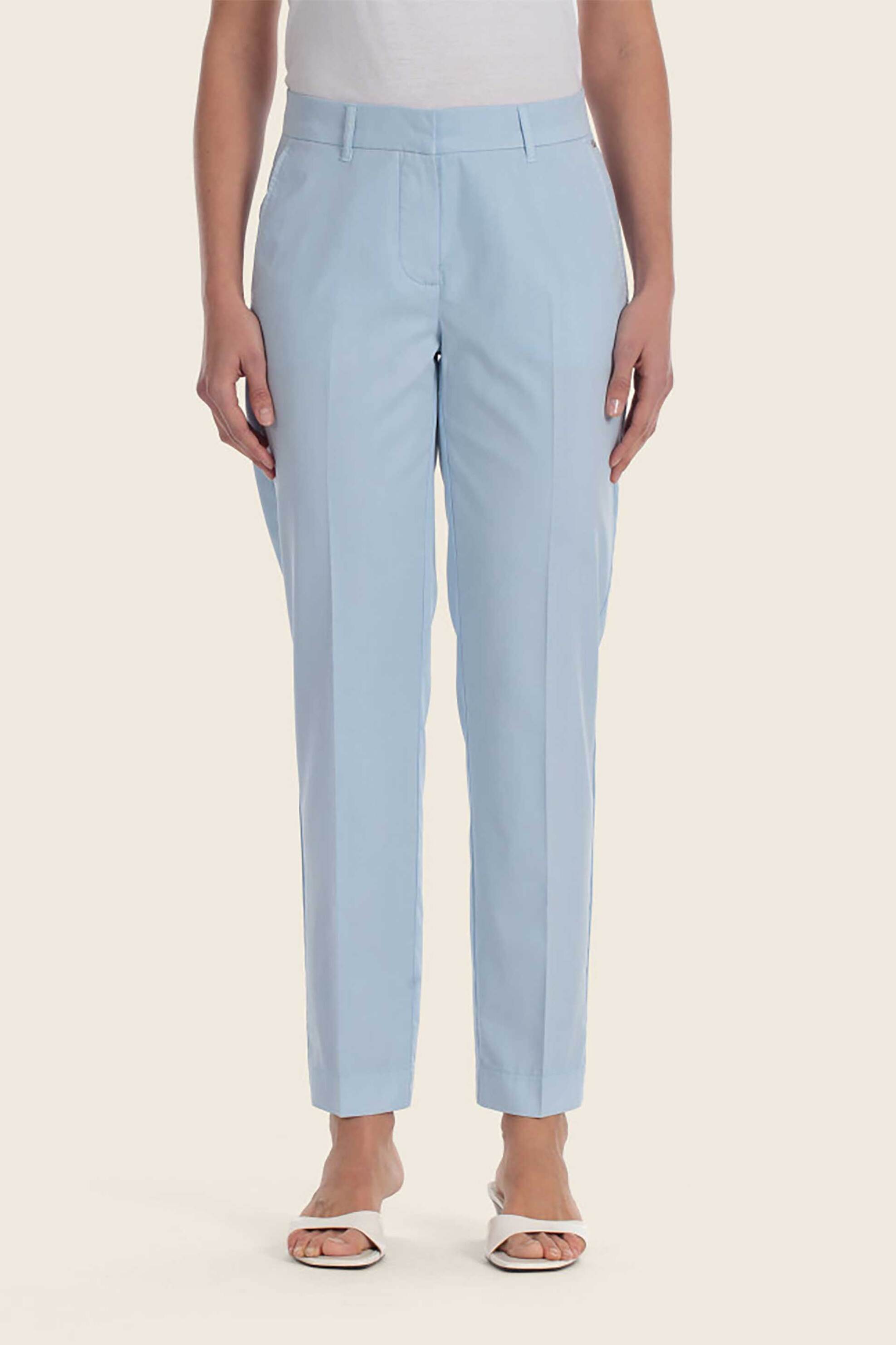 GERRY WEBER Gerry Weber γυναικείο παντελόνι cropped Tapered Fit - N67085360040 Γαλάζιο - 2