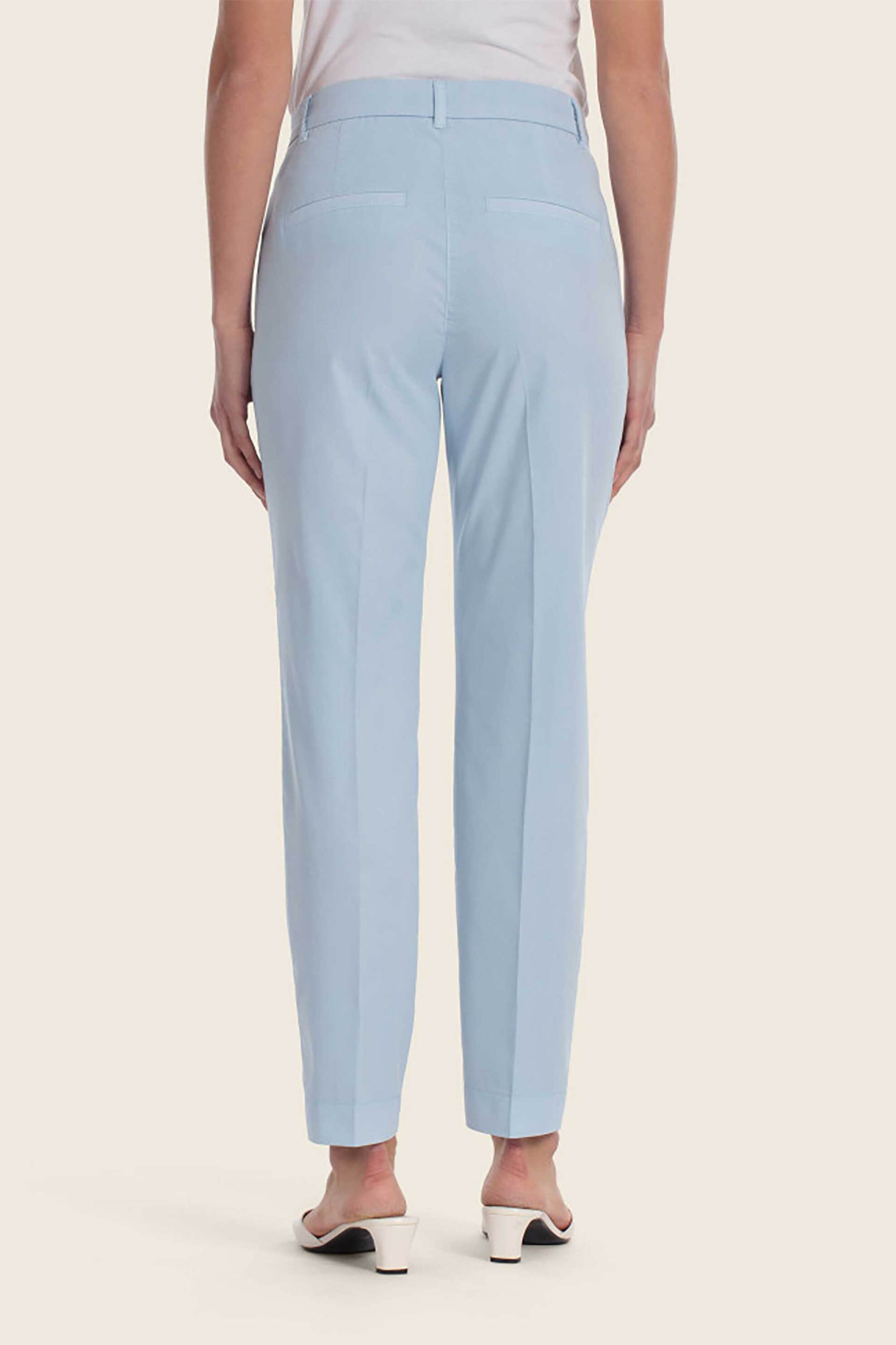 GERRY WEBER Gerry Weber γυναικείο παντελόνι cropped Tapered Fit - N67085360040 Γαλάζιο - 3