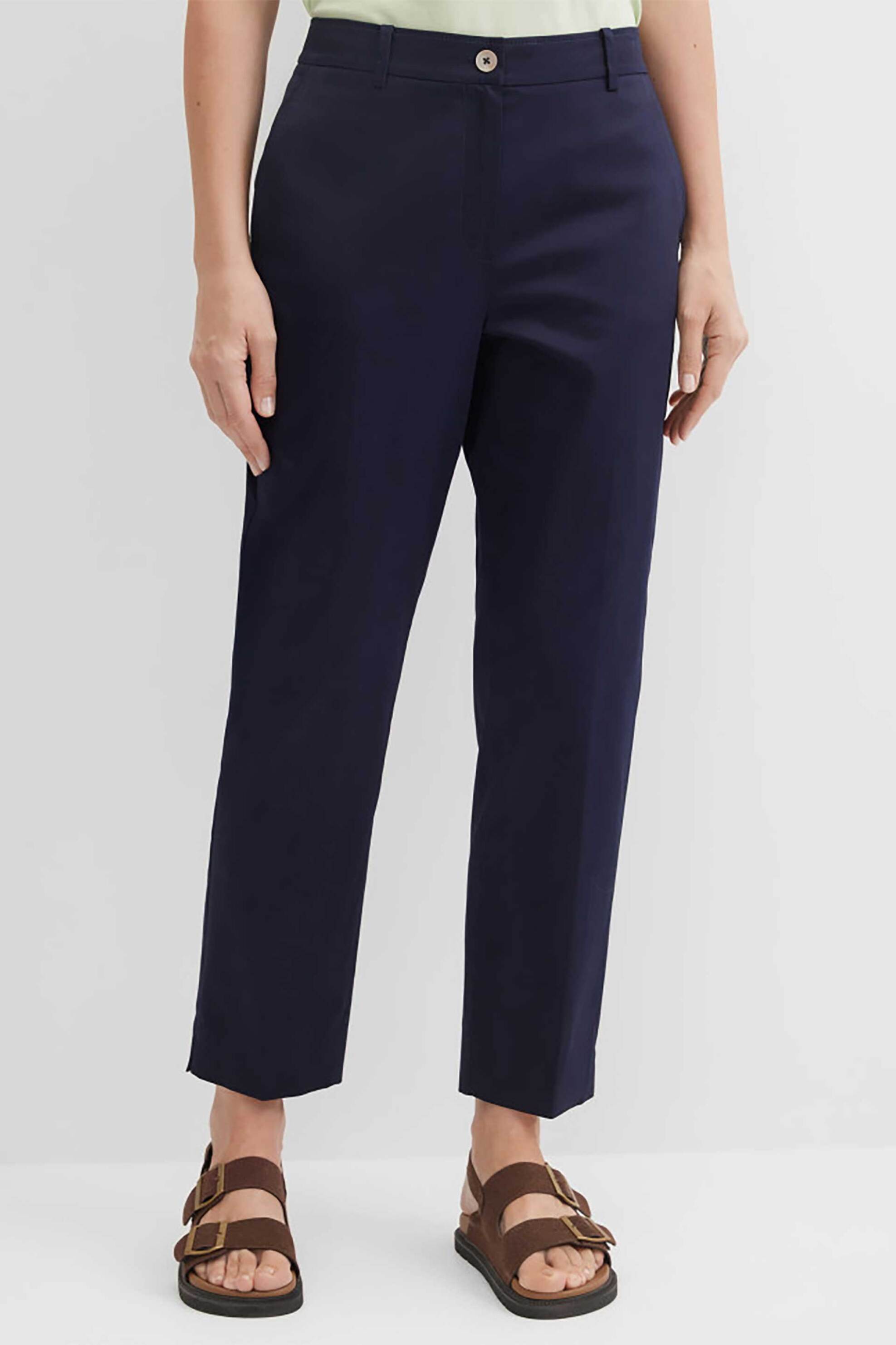 GERRY WEBER Gerry Weber γυναικείο παντελόνι cropped Tapered Fit - N67102104046 Μπλε Σκούρο - 2