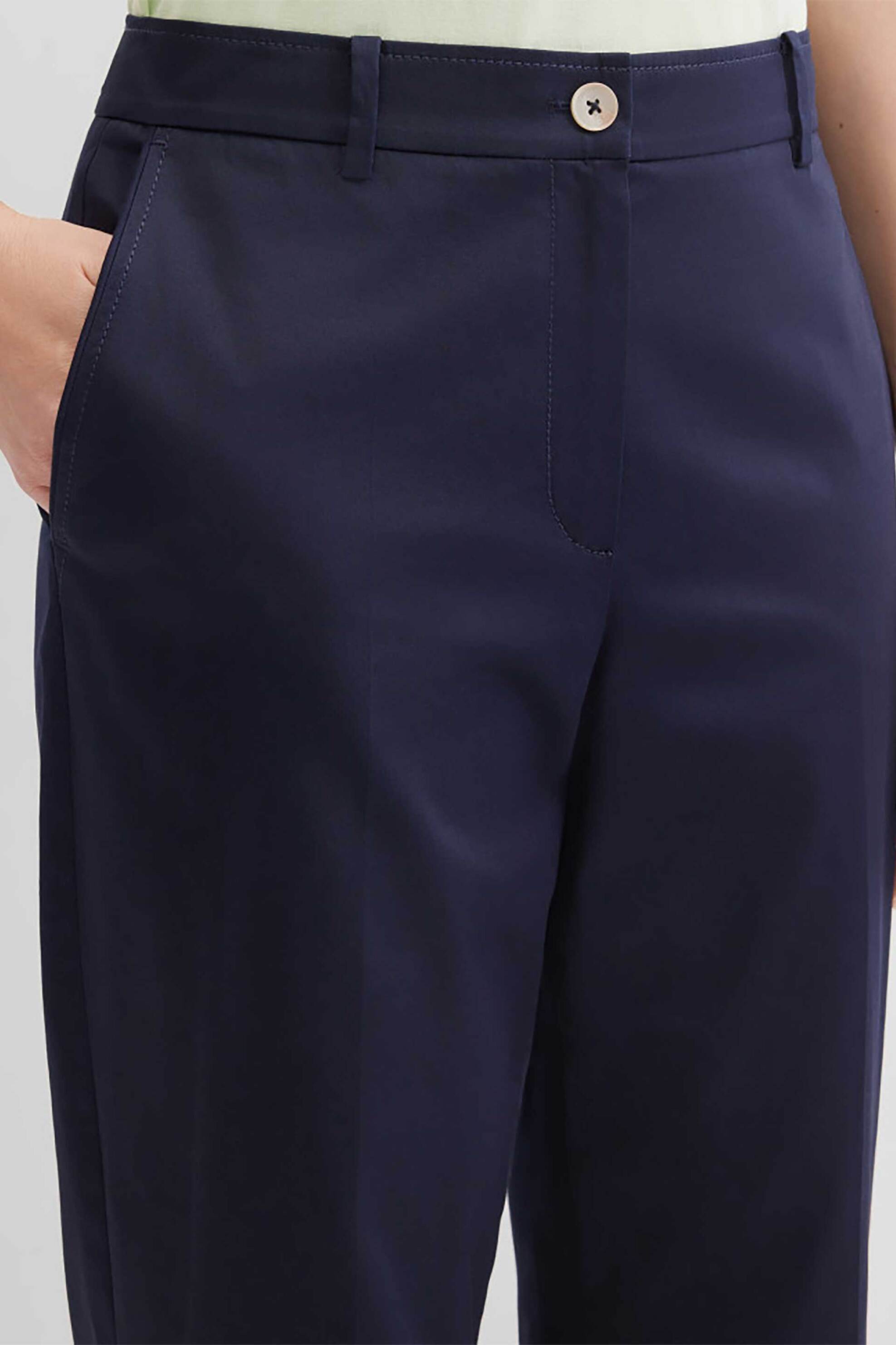 GERRY WEBER Gerry Weber γυναικείο παντελόνι cropped Tapered Fit - N67102104046 Μπλε Σκούρο - 4