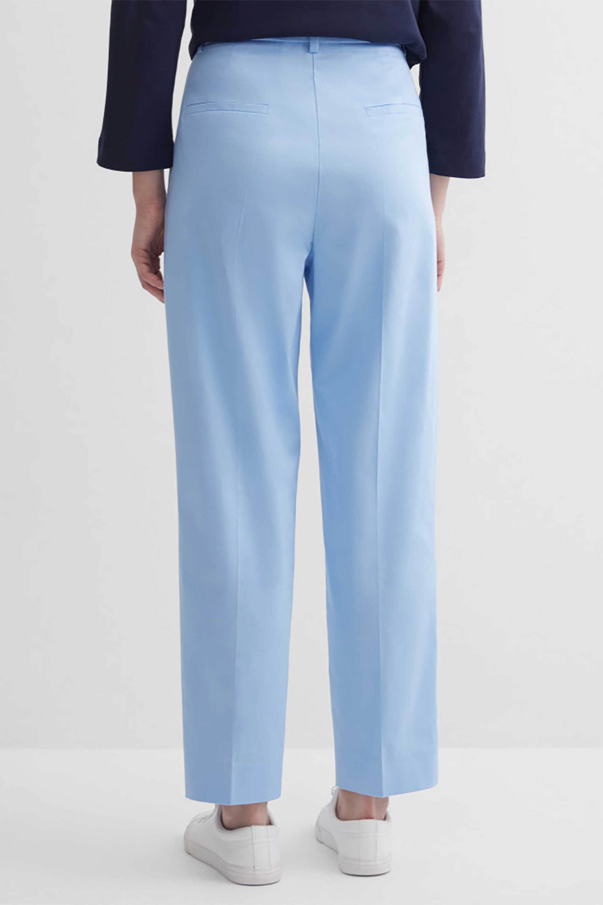 GERRY WEBER Gerry Weber γυναικείο παντελόνι cropped Tapered Fit - N67102125040 Μπλε Ανοιχτό - 3