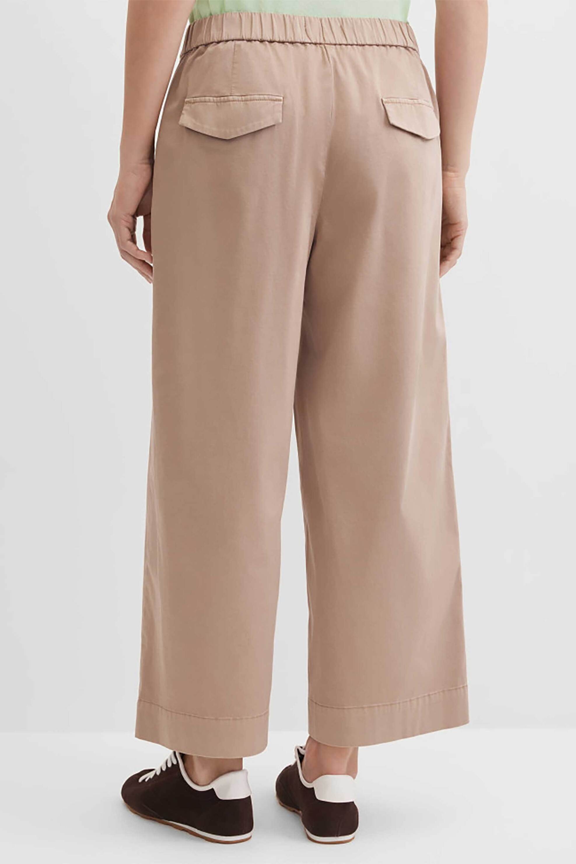 Gerry Weber γυναικείο παντελόνι capri Loose Wide Fit - N67109144040 Καμηλό φωτογραφία