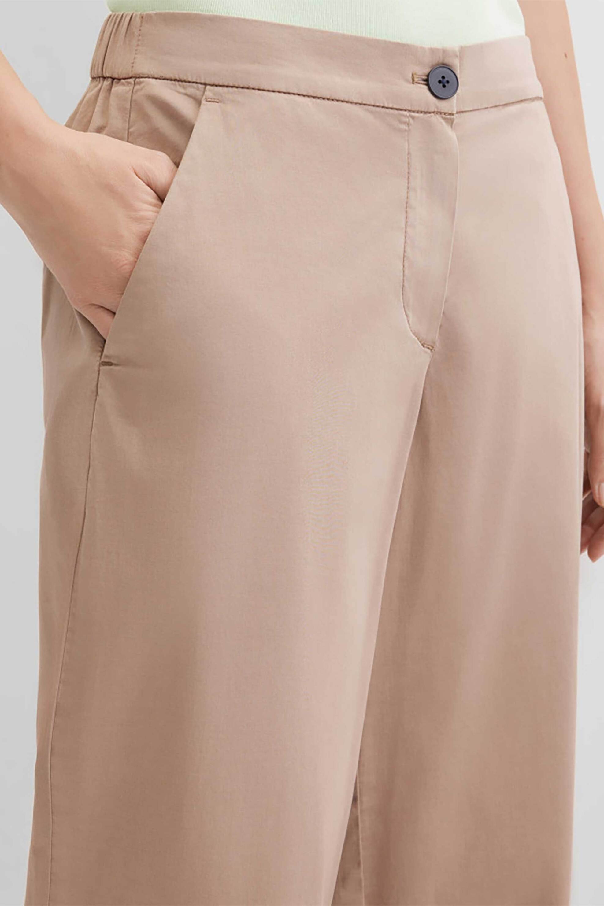 Gerry Weber γυναικείο παντελόνι capri Loose Wide Fit - N67109144040 Καμηλό φωτογραφία