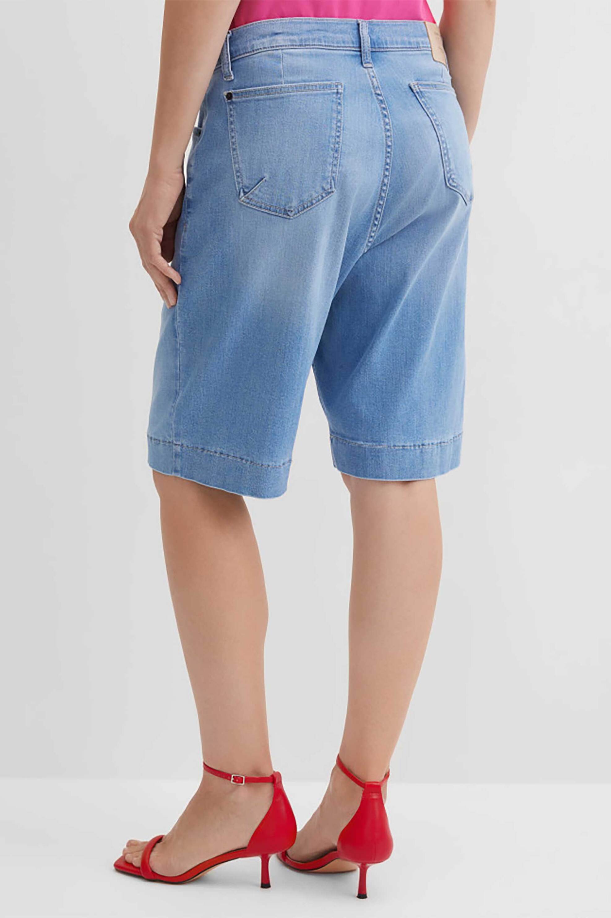 GERRY WEBER Gerry Weber γυναικεία denim βερμούδα πεντάτσεπη Straight Cut - N67200395040 Denim Blue - 3