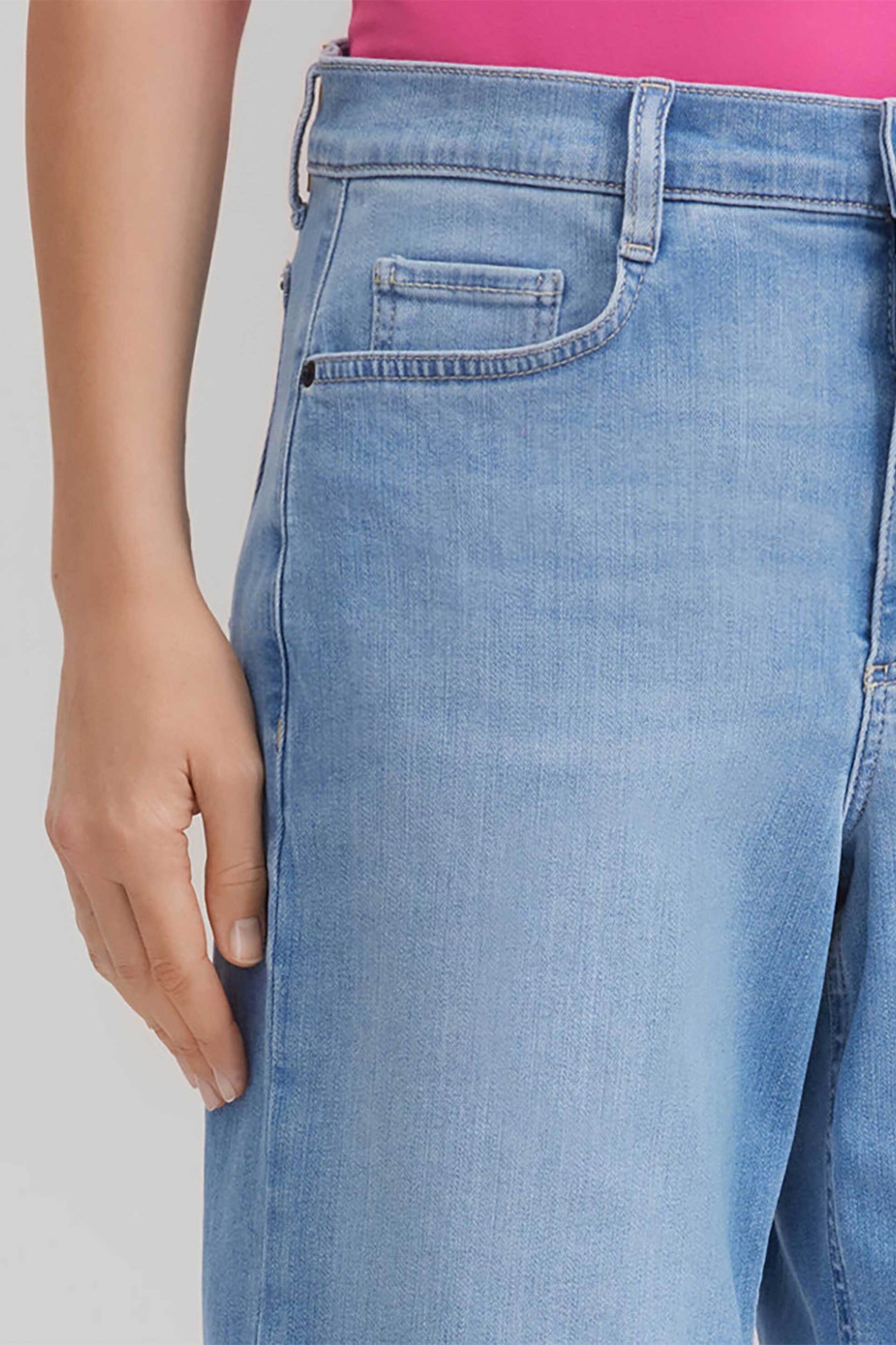 GERRY WEBER Gerry Weber γυναικεία denim βερμούδα πεντάτσεπη Straight Cut - N67200395040 Denim Blue - 4