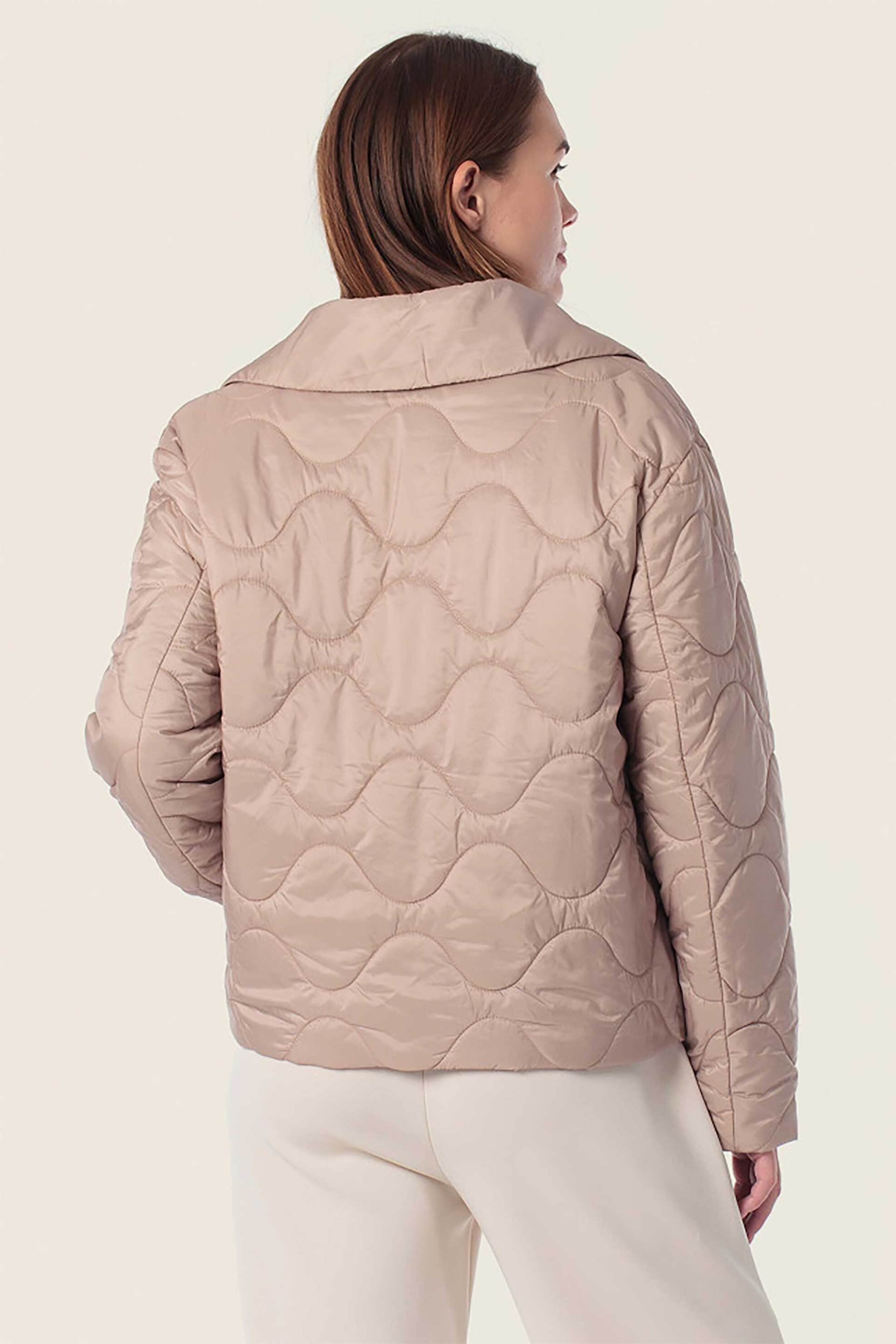 GERRY WEBER Gerry Weber γυναικείο jacket αδιάβροχο με καπιτονέ σχέδιο - N68107148042 Μπεζ - 3