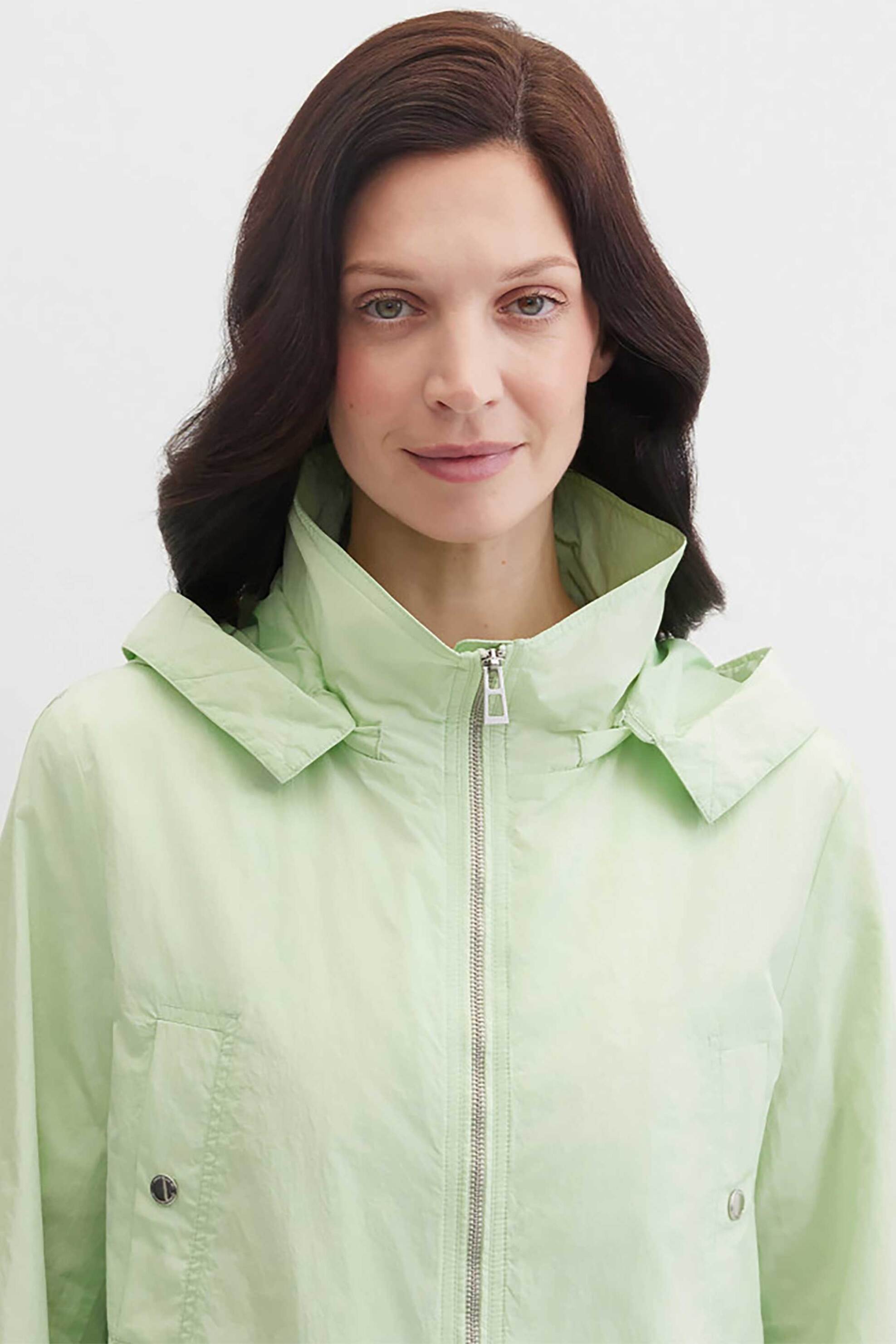 GERRY WEBER Gerry Weber γυναικείο αντιανεμικό jacket με αποσπώμενη κουκούλα - N60288218040 Πράσινο Μέντας - 2