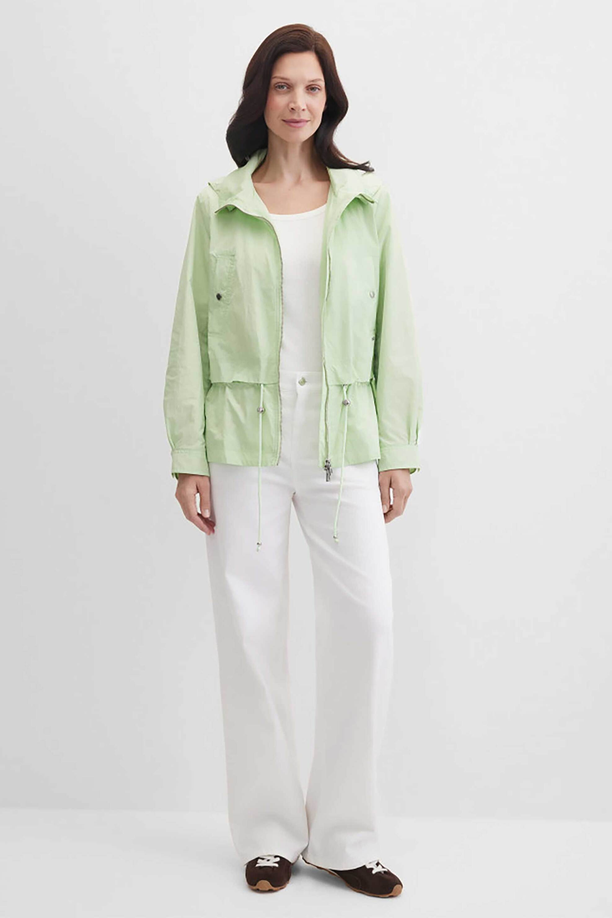 GERRY WEBER Gerry Weber γυναικείο αντιανεμικό jacket με αποσπώμενη κουκούλα - N60288218040 Πράσινο Μέντας - 3