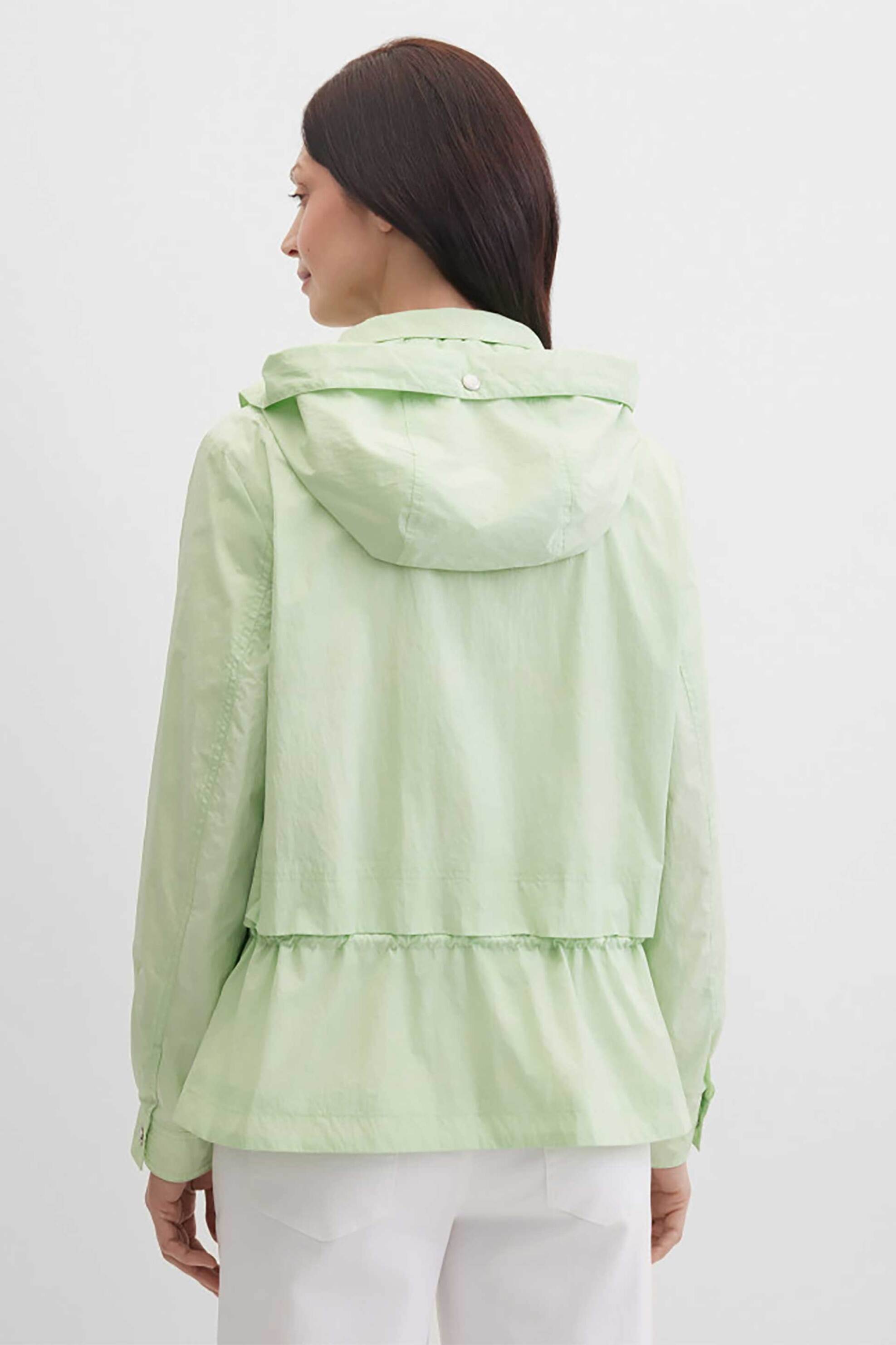 GERRY WEBER Gerry Weber γυναικείο αντιανεμικό jacket με αποσπώμενη κουκούλα - N60288218040 Πράσινο Μέντας - 4
