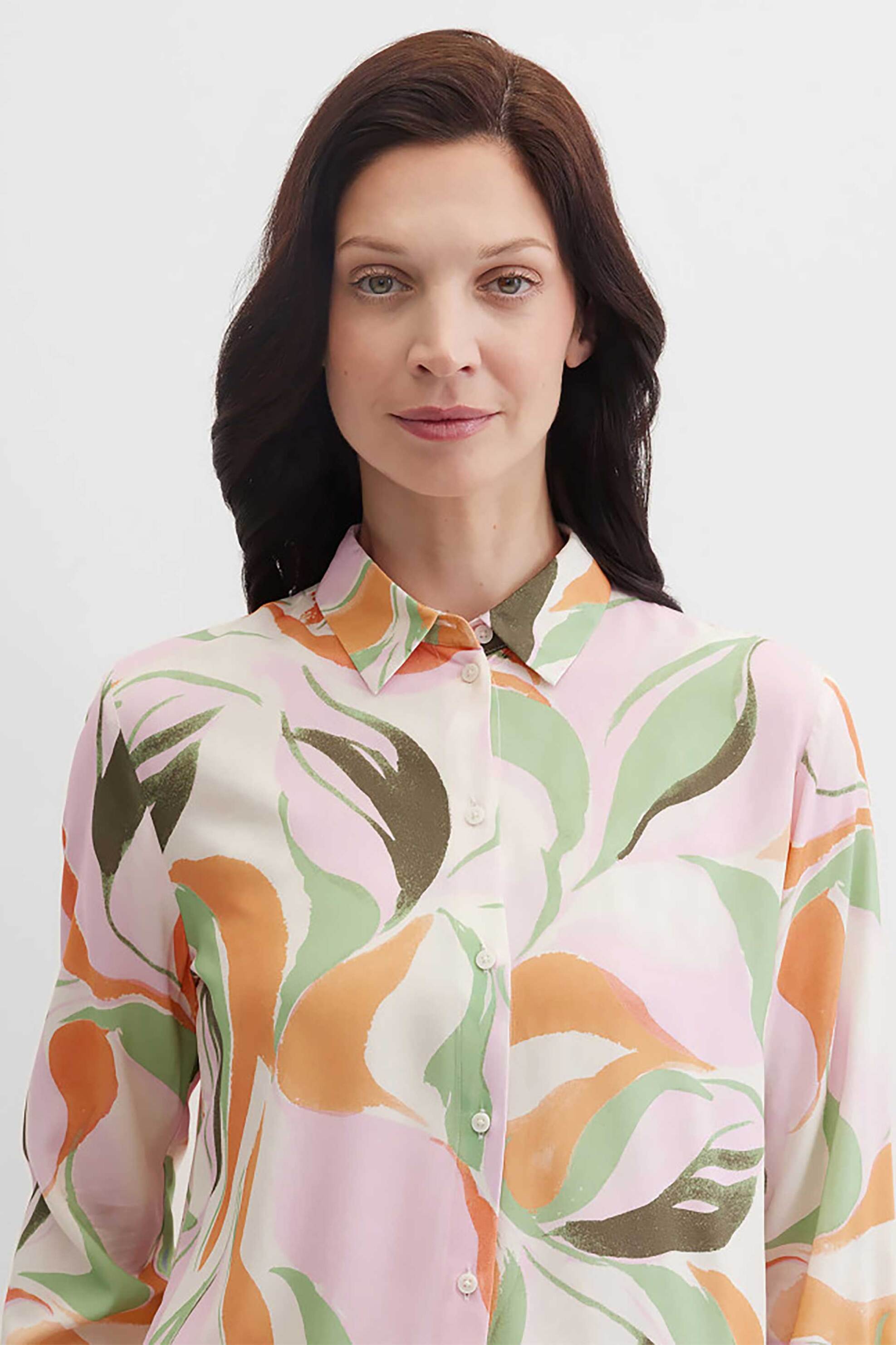 Gerry Weber γυναικείο πουκάμισο με all-over print Loose Straight Cut - N60468101042 Πολύχρωμο φωτογραφία