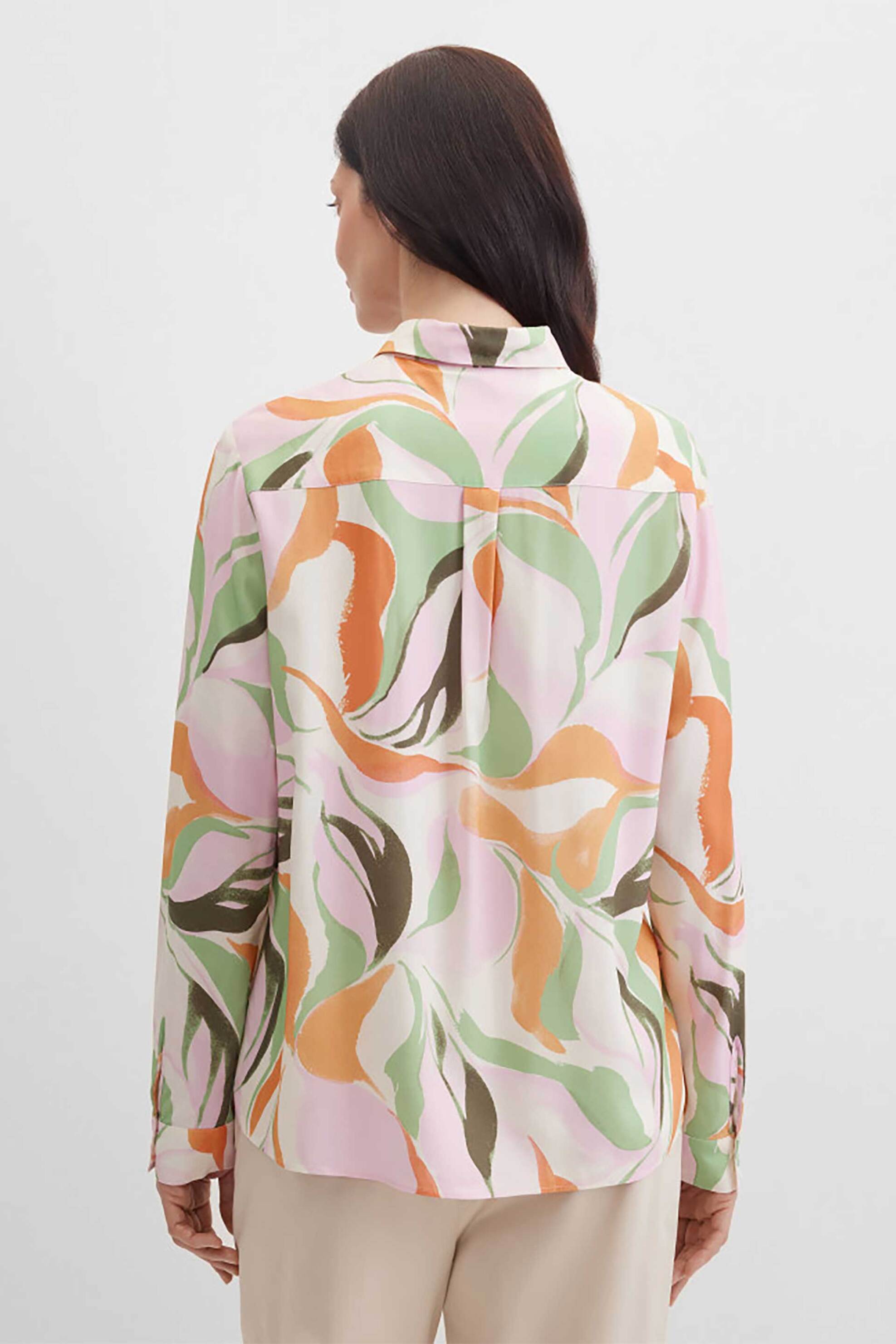 Gerry Weber γυναικείο πουκάμισο με all-over print Loose Straight Cut - N60468101042 Πολύχρωμο φωτογραφία