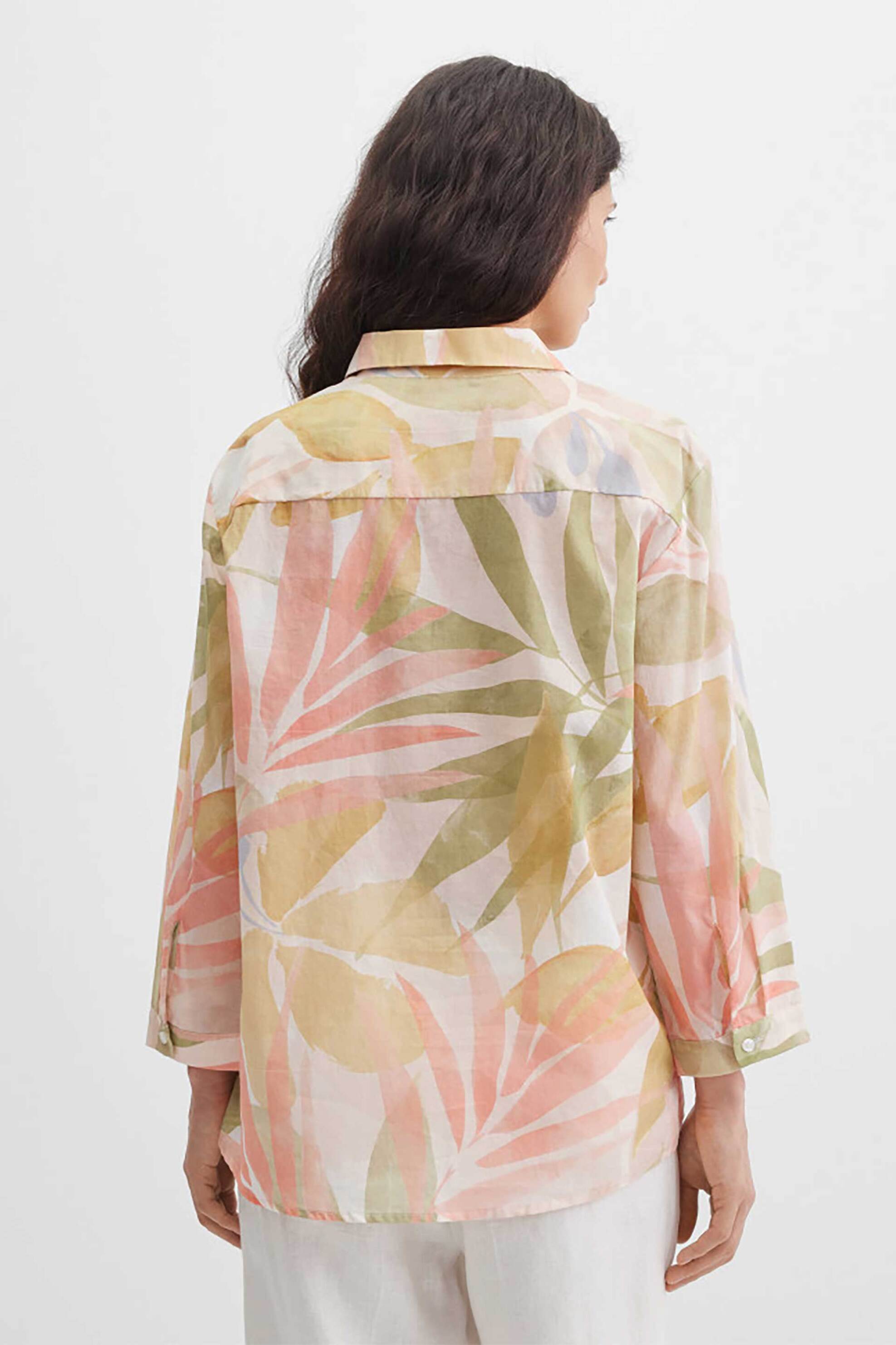 Gerry Weber γυναικείο πουκάμισο με leaf print - N61050600048 Πράσινο Leaf φωτογραφία