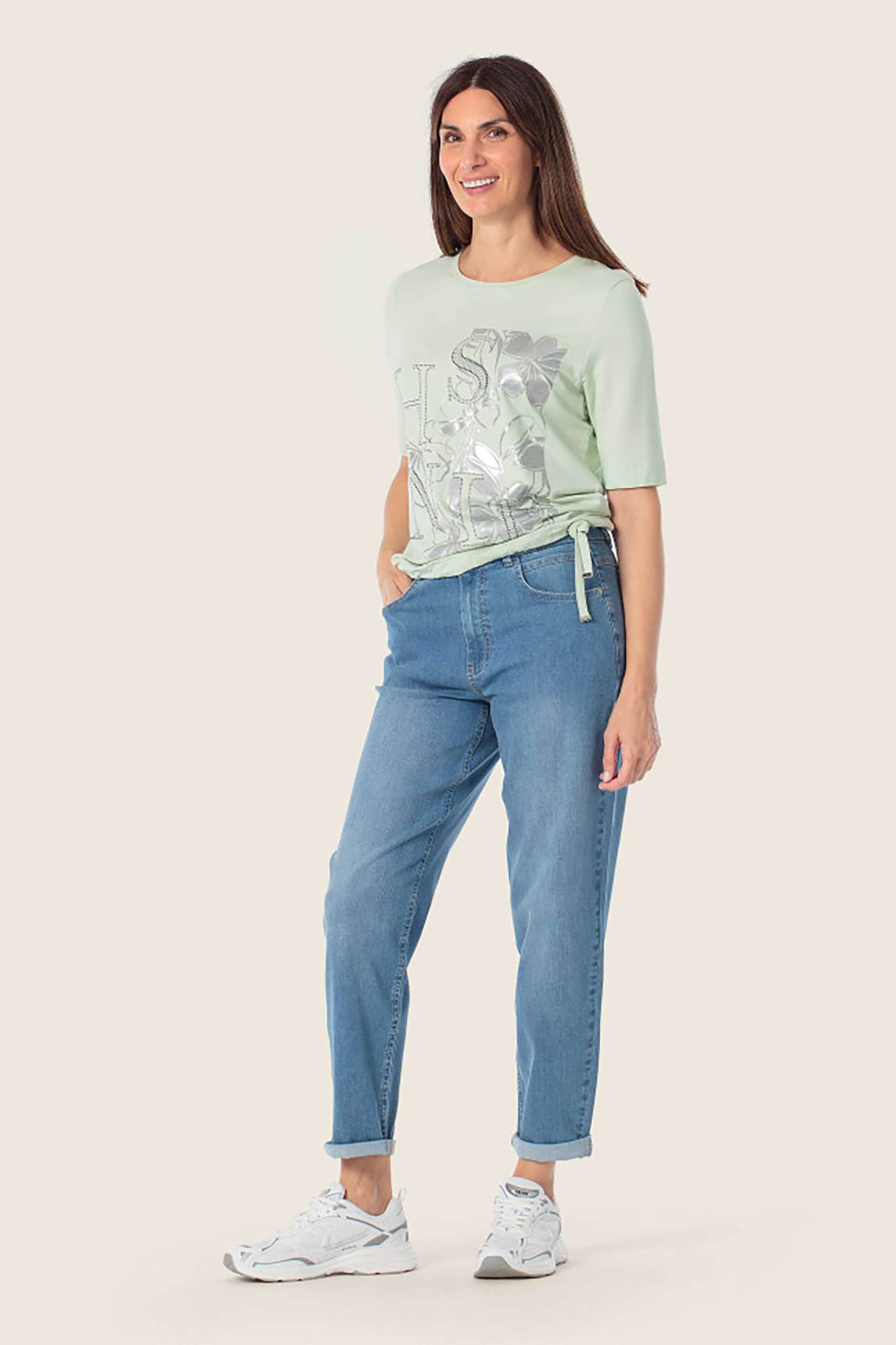 GERRY WEBER Gerry Weber γυναικείο T-shirt με graphic print - N61716218040 Πράσινο Μέντας - 2