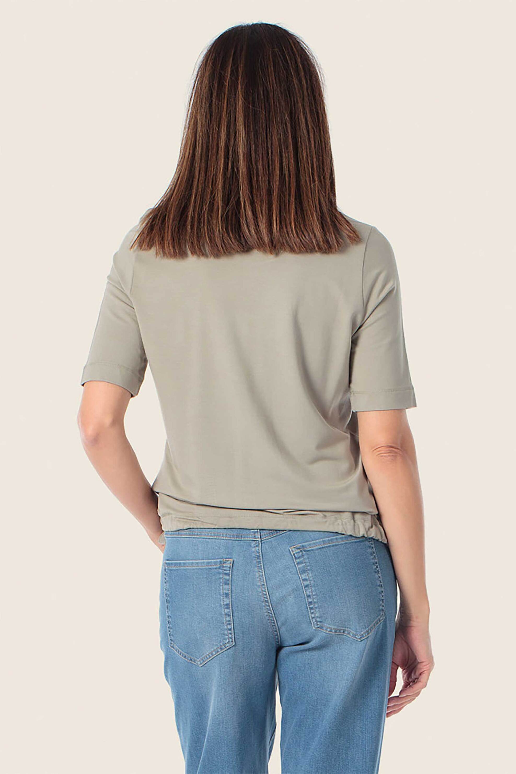GERRY WEBER Gerry Weber γυναικείο T-shirt με graphic print - N61716285042 Γκρι Πράσινο - 3