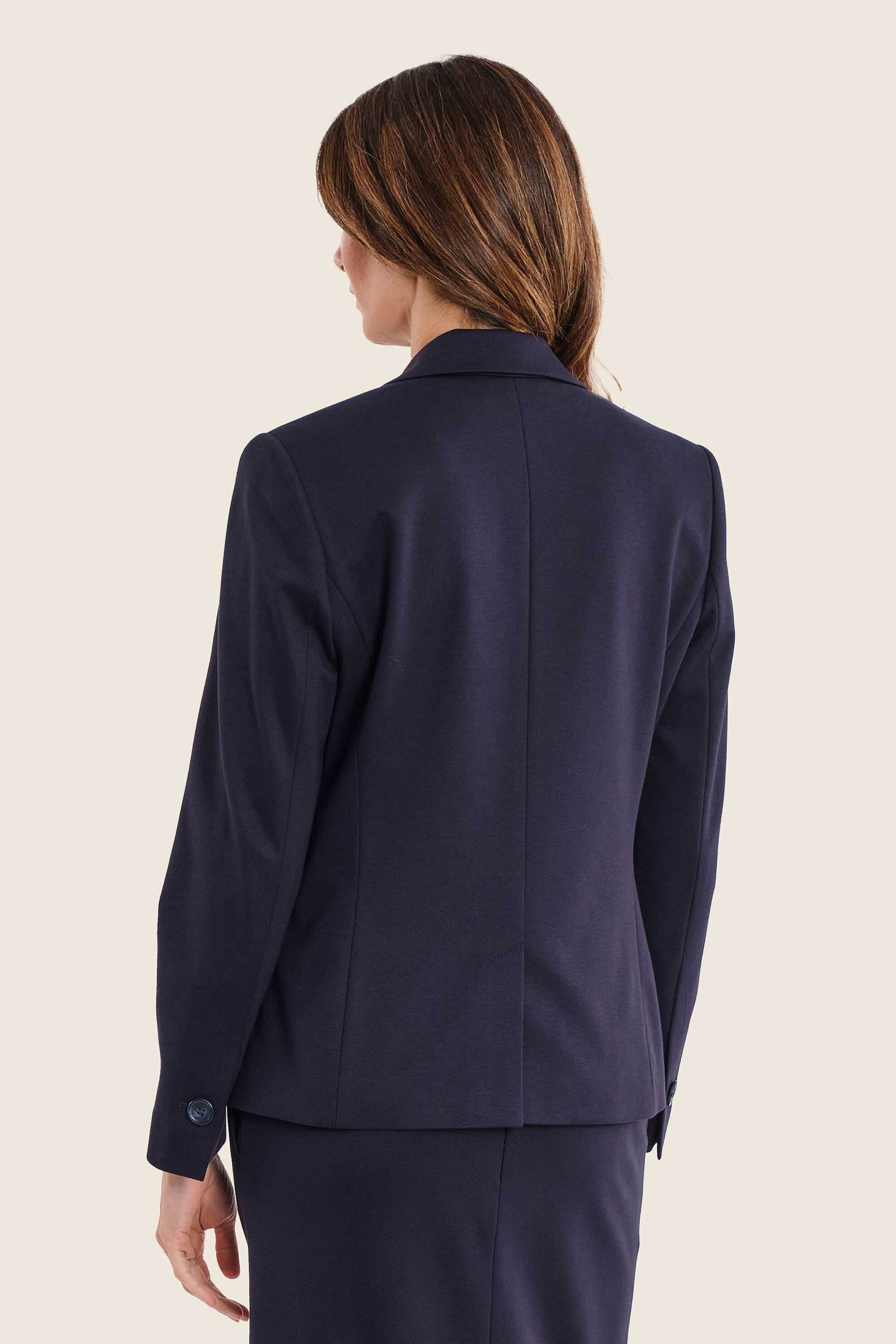 Gerry Weber Γυναικείο Σακάκι Μονόχρωμο - N70150734038 Μπλε Σκούρο