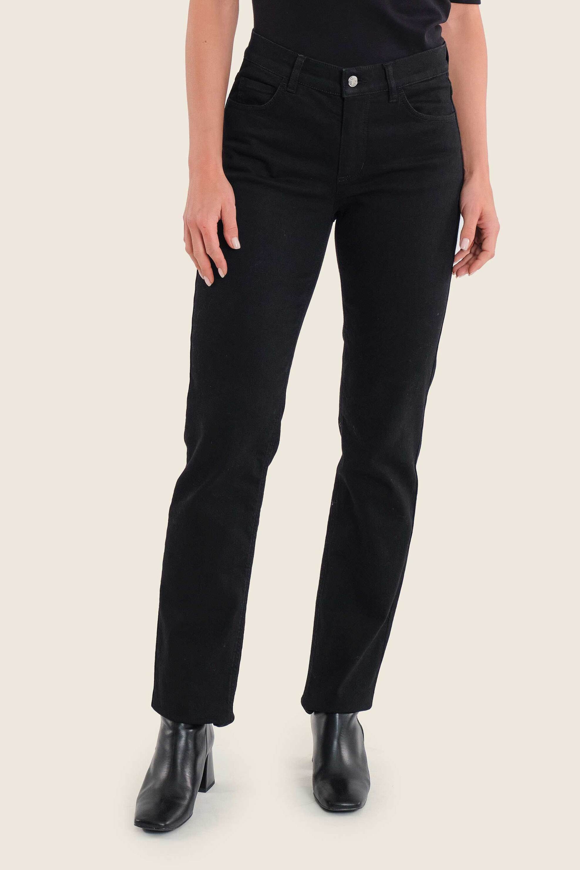 Gerry Weber γυναικείο τζιν παντελόνι πεντάτσεπο Straight Fit - N77004689038 Μαύρο