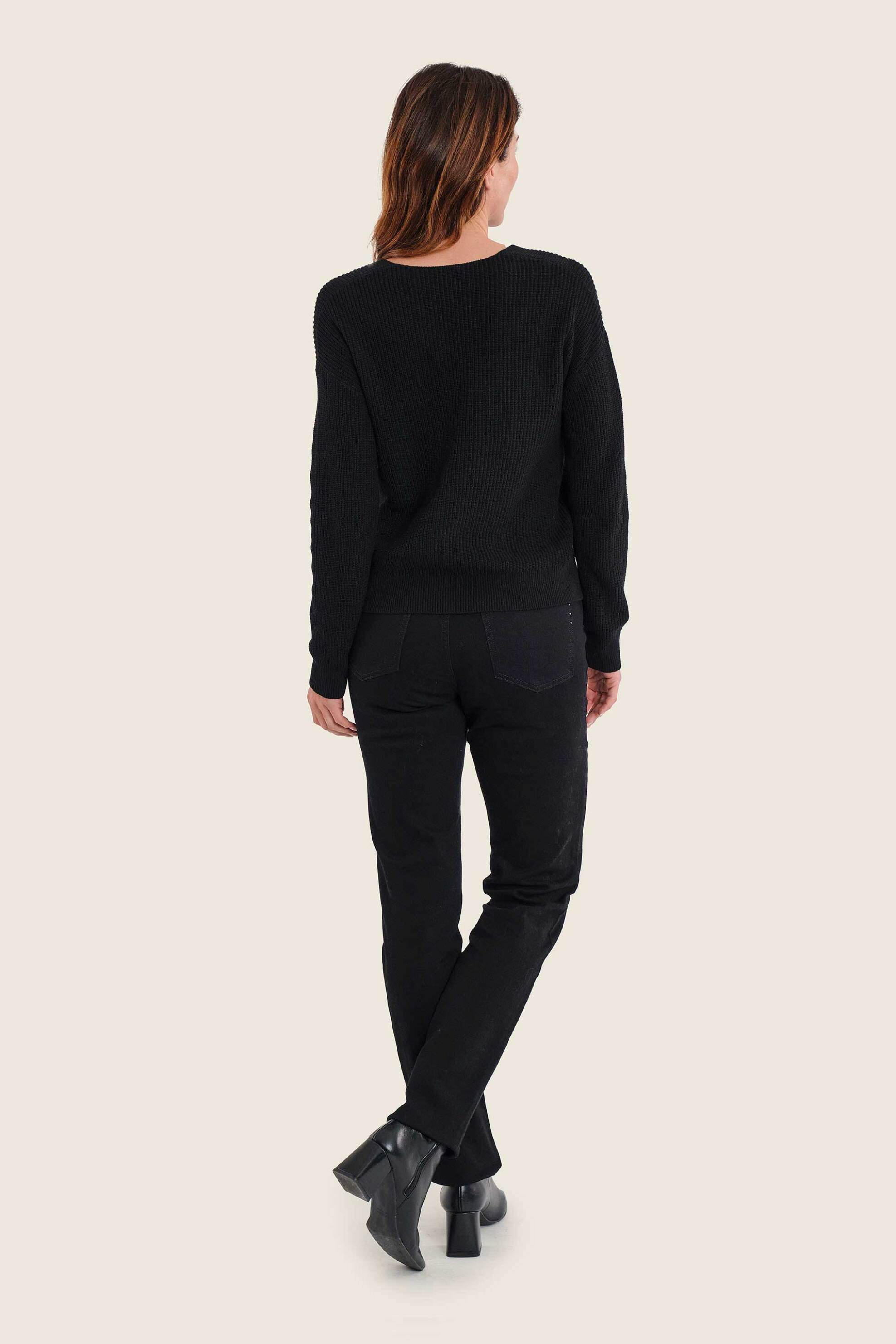GERRY WEBER Gerry Weber γυναικείο τζιν παντελόνι πεντάτσεπο Straight Fit - N77004689038 Μαύρο - 3