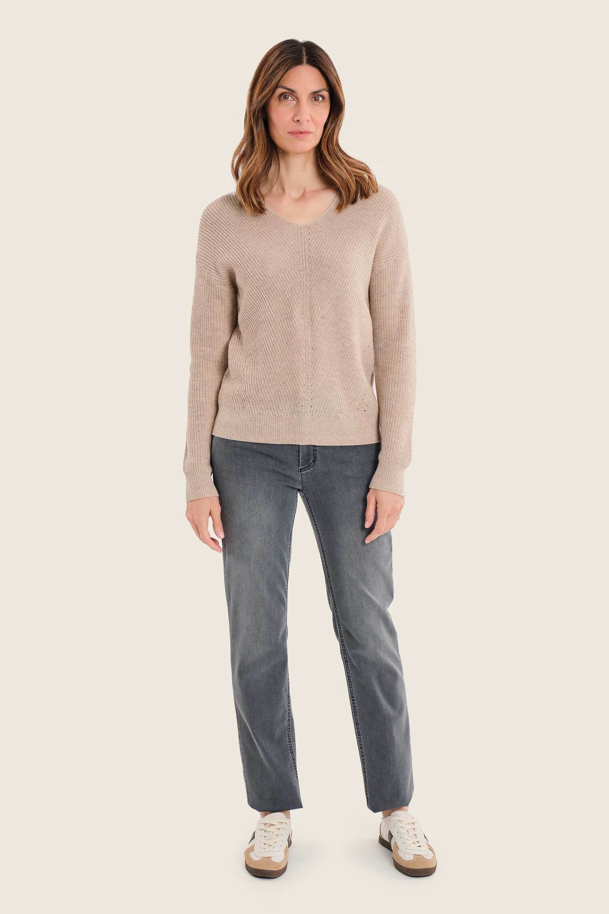 Gerry Weber γυναικείο τζιν παντελόνι πεντάτσεπο Straight Fit - N77004690038 Γκρι
