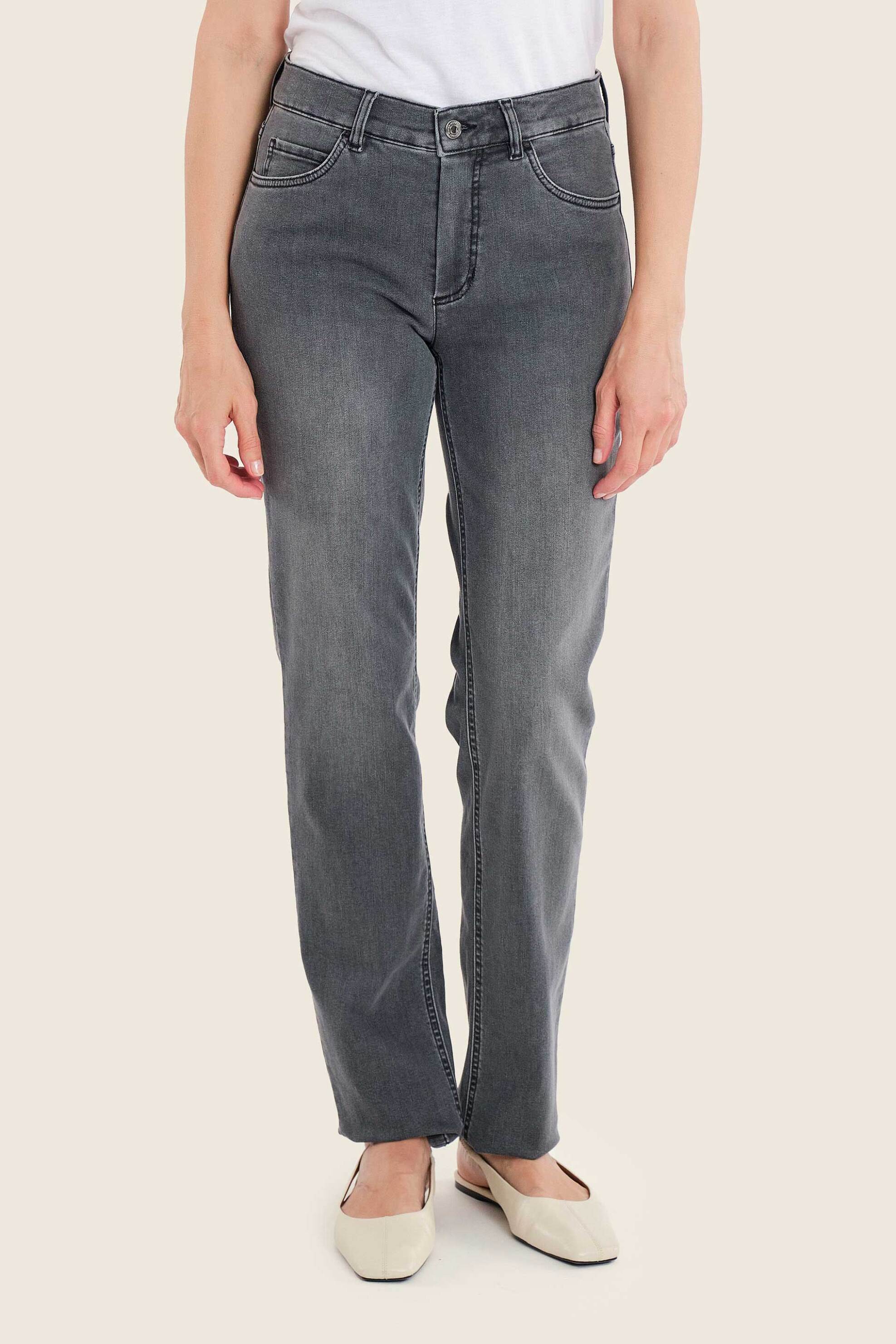Gerry Weber γυναικείο τζιν παντελόνι πεντάτσεπο Straight Fit - N77004690038 Γκρι