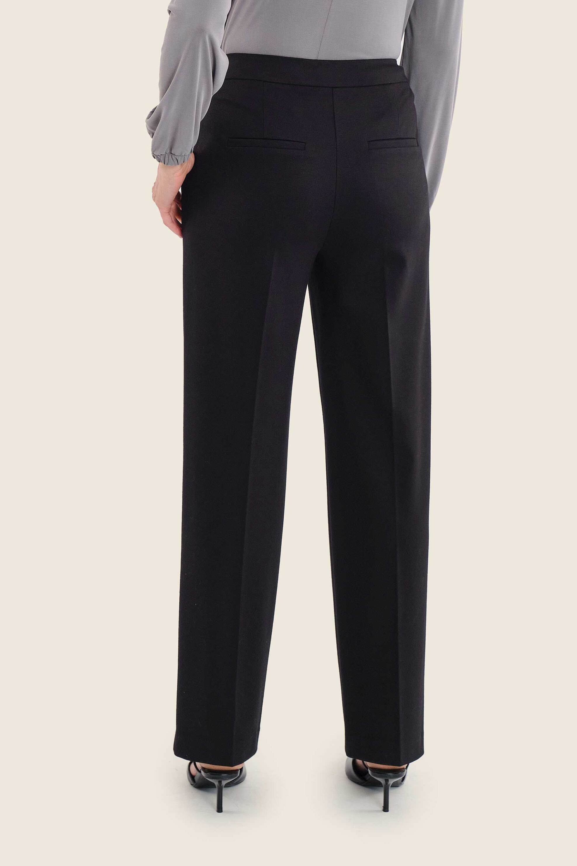Gerry Weber Γυναικείο Παντελόνι Μονόχρωμο Straight Fit - N77021120038 Μαύρο