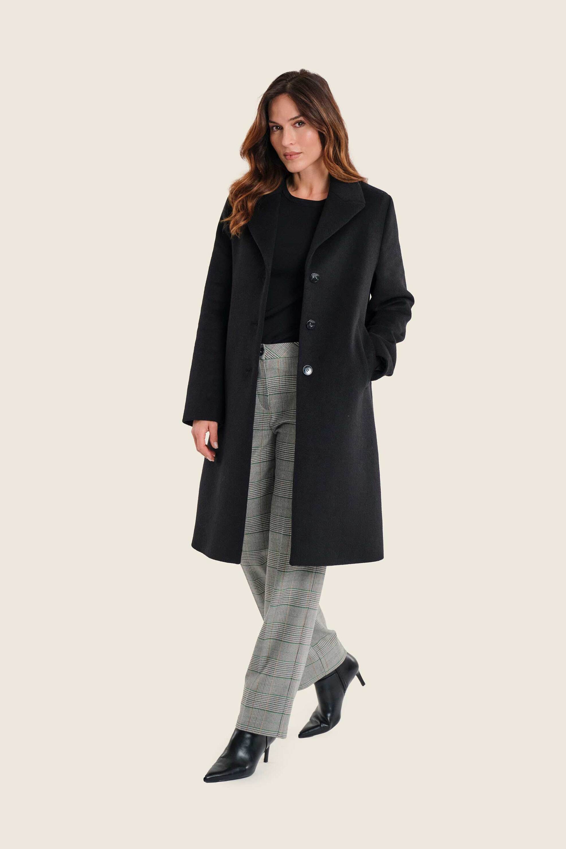 GERRY WEBER Gerry Weber γυναικείο παλτό με μαλλί - N78416120038 Μαύρο - 3