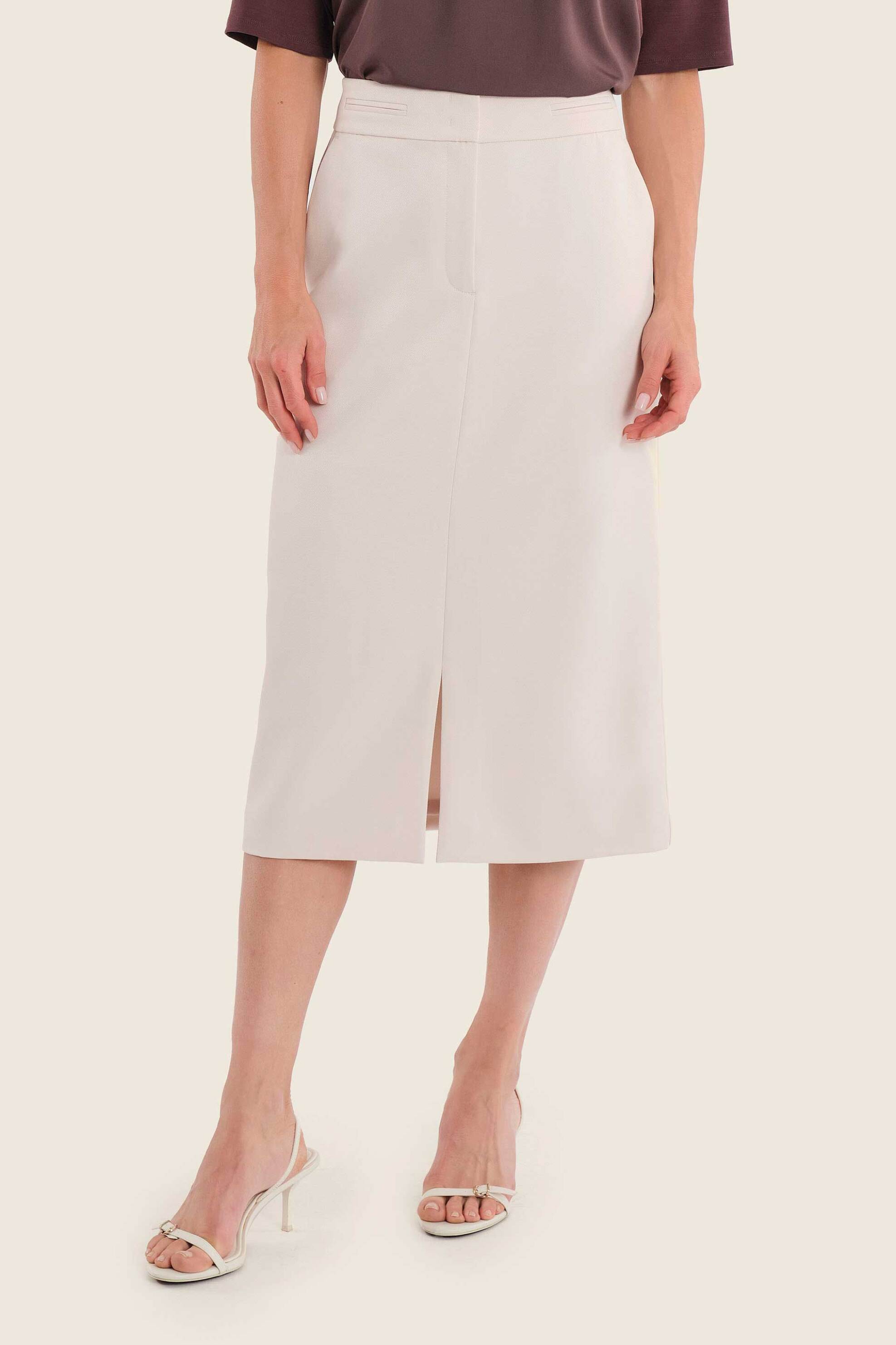 Gerry Weber γυναικεία midi φούστα με τσέπες - N75683699036 Μπεζ